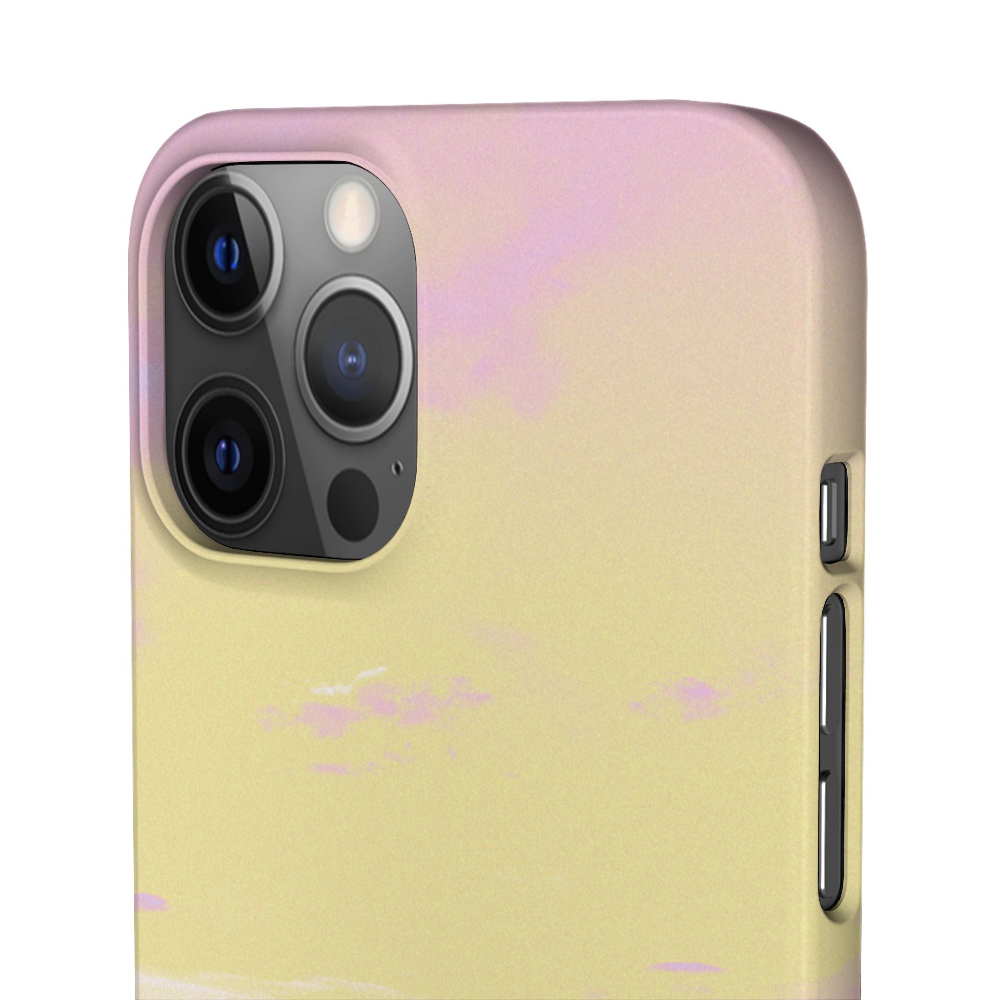 Pastel Lavender Field Phone Case — Sunset Sky Snap Case