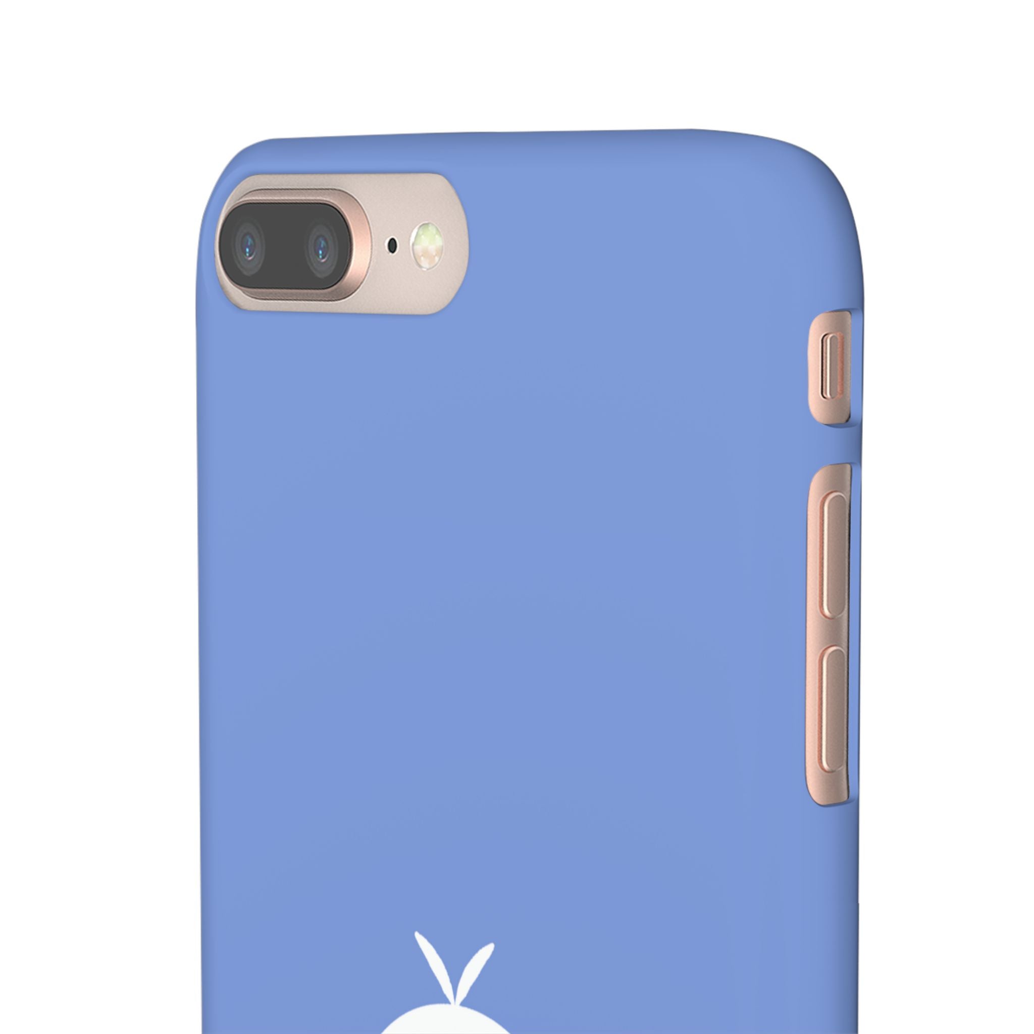 Cute Goose Phone Case – Blue Snap Phone Cover with Whimsical Bird Design