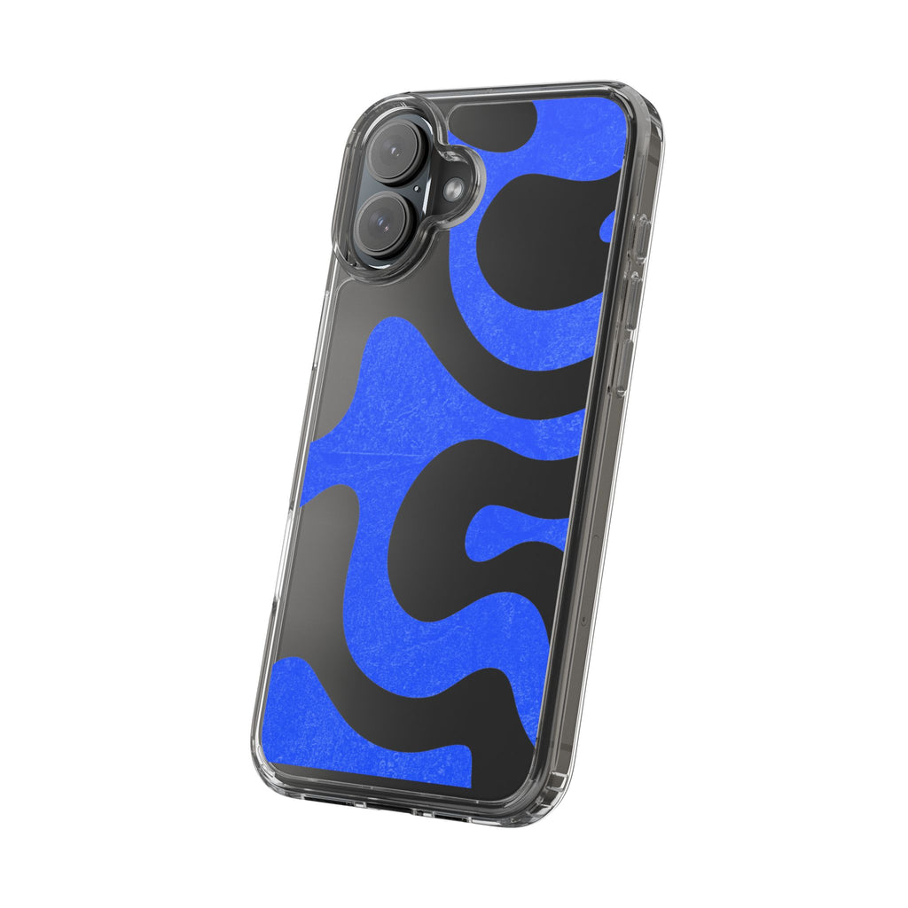 Copy of Abstract Blue Wave Clear Phone Case