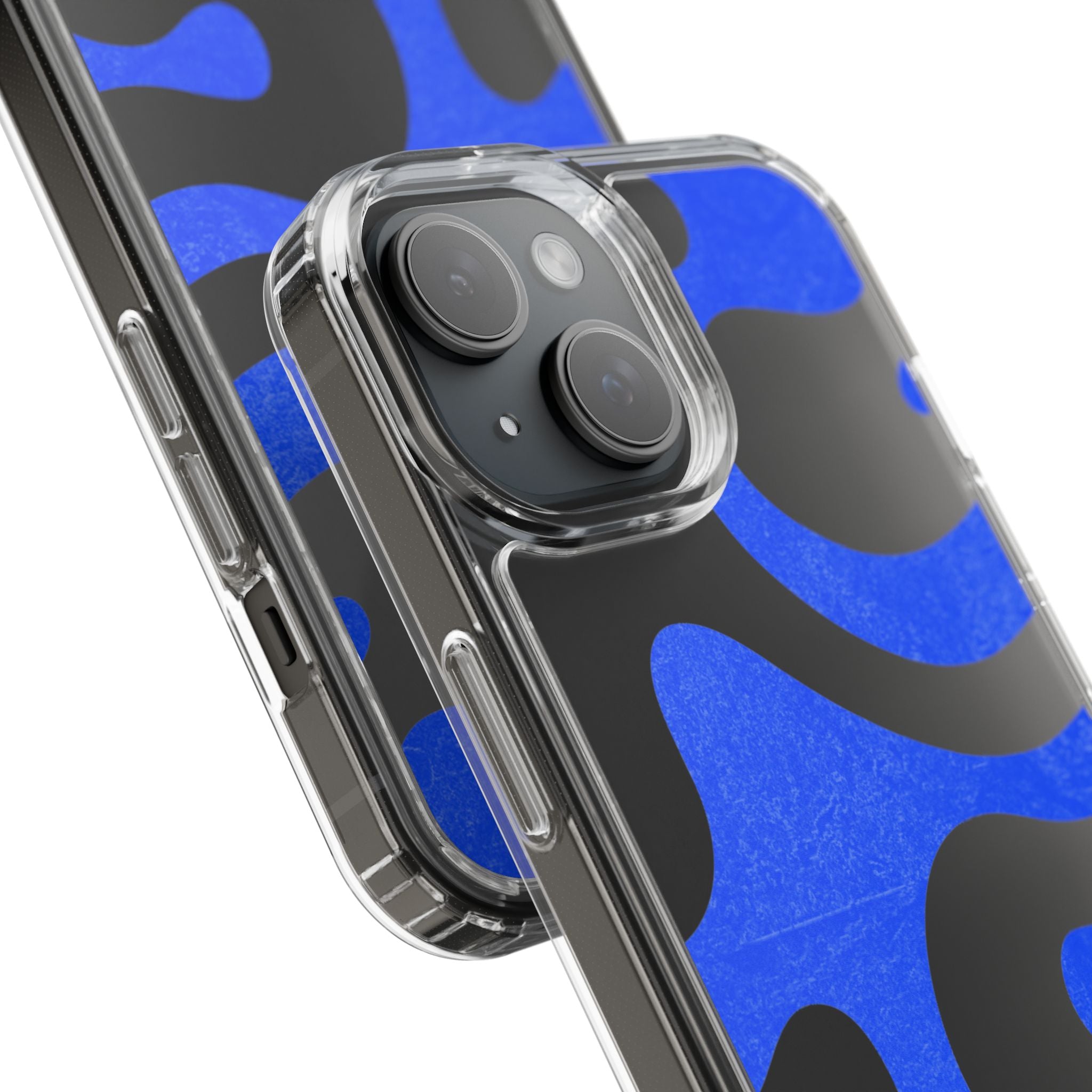 Copy of Abstract Blue Wave Clear Phone Case