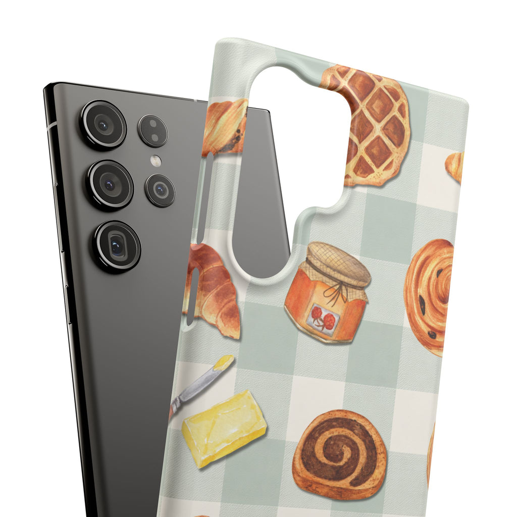 Bakery Breakfast Phone Case — Cute Pastry Pattern Snap Case