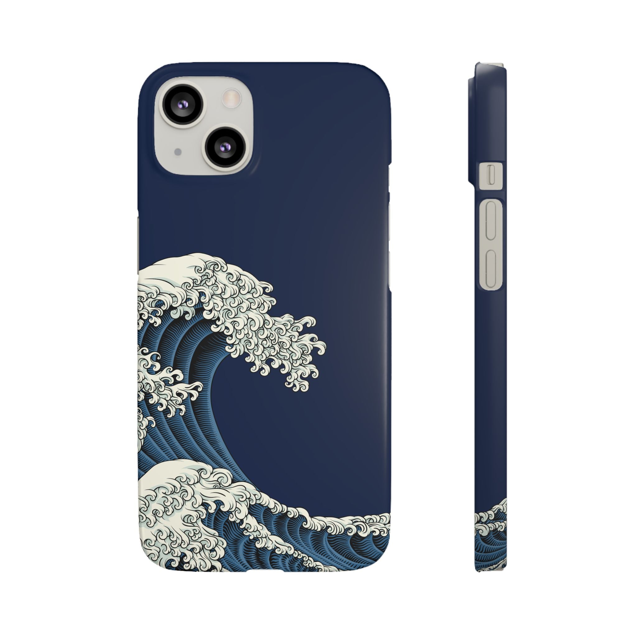 Phone Case — 'Go with the Flow' Wave Design