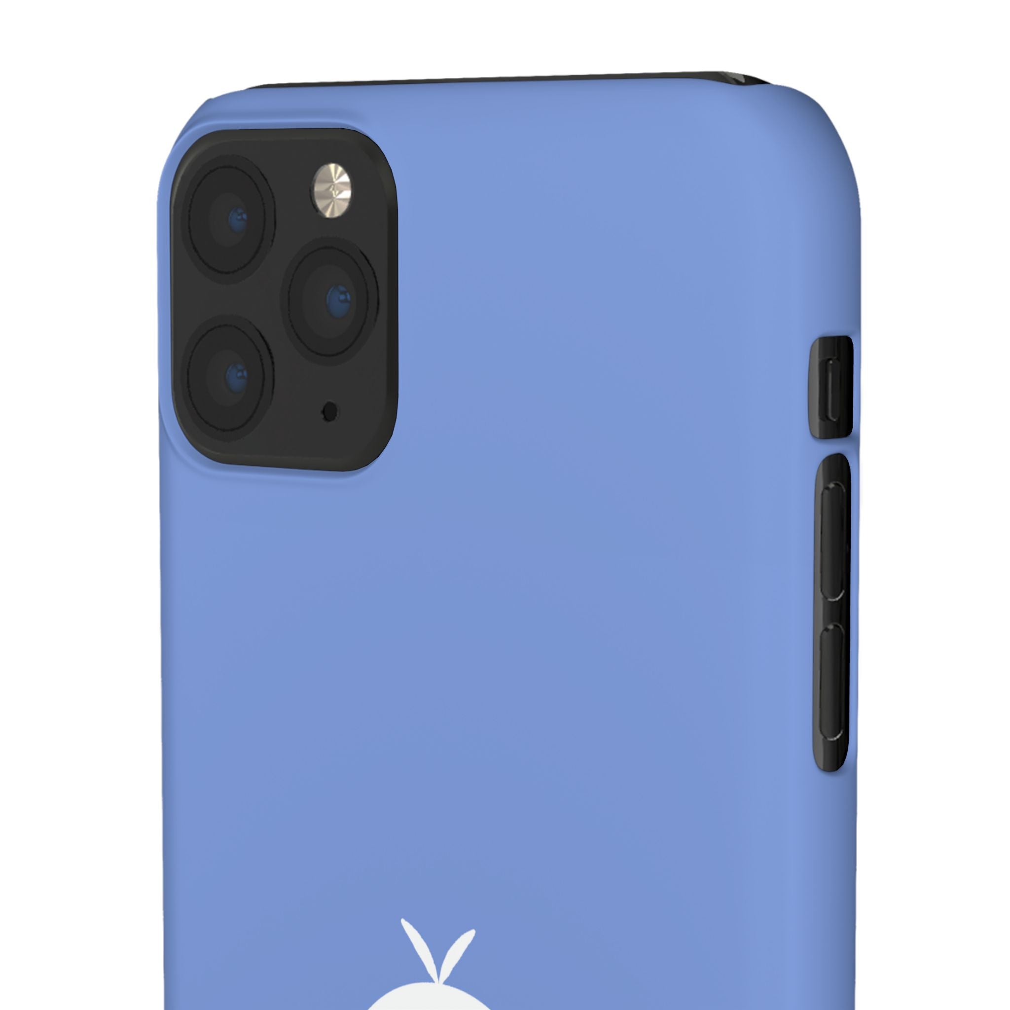 Cute Goose Phone Case – Blue Snap Phone Cover with Whimsical Bird Design
