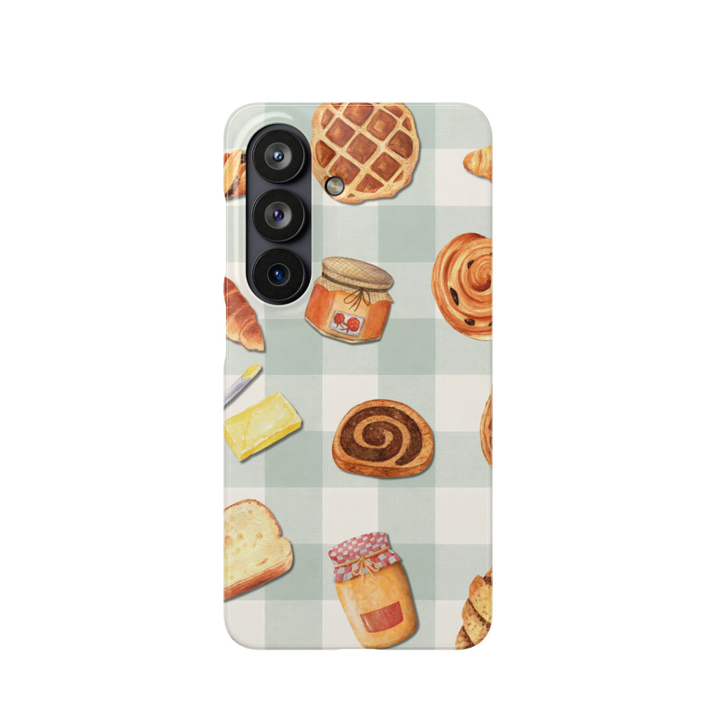 Bakery Breakfast Phone Case — Cute Pastry Pattern Snap Case