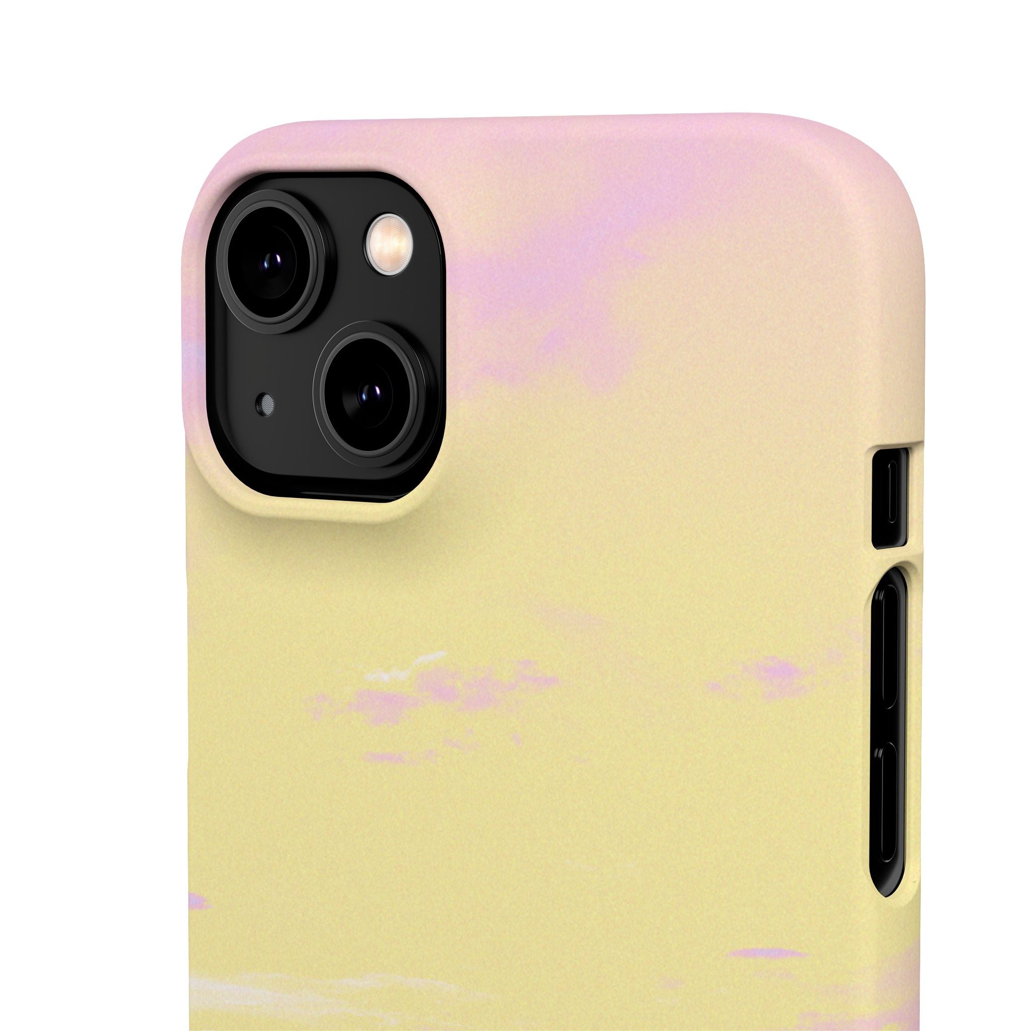 Pastel Lavender Field Phone Case — Sunset Sky Snap Case