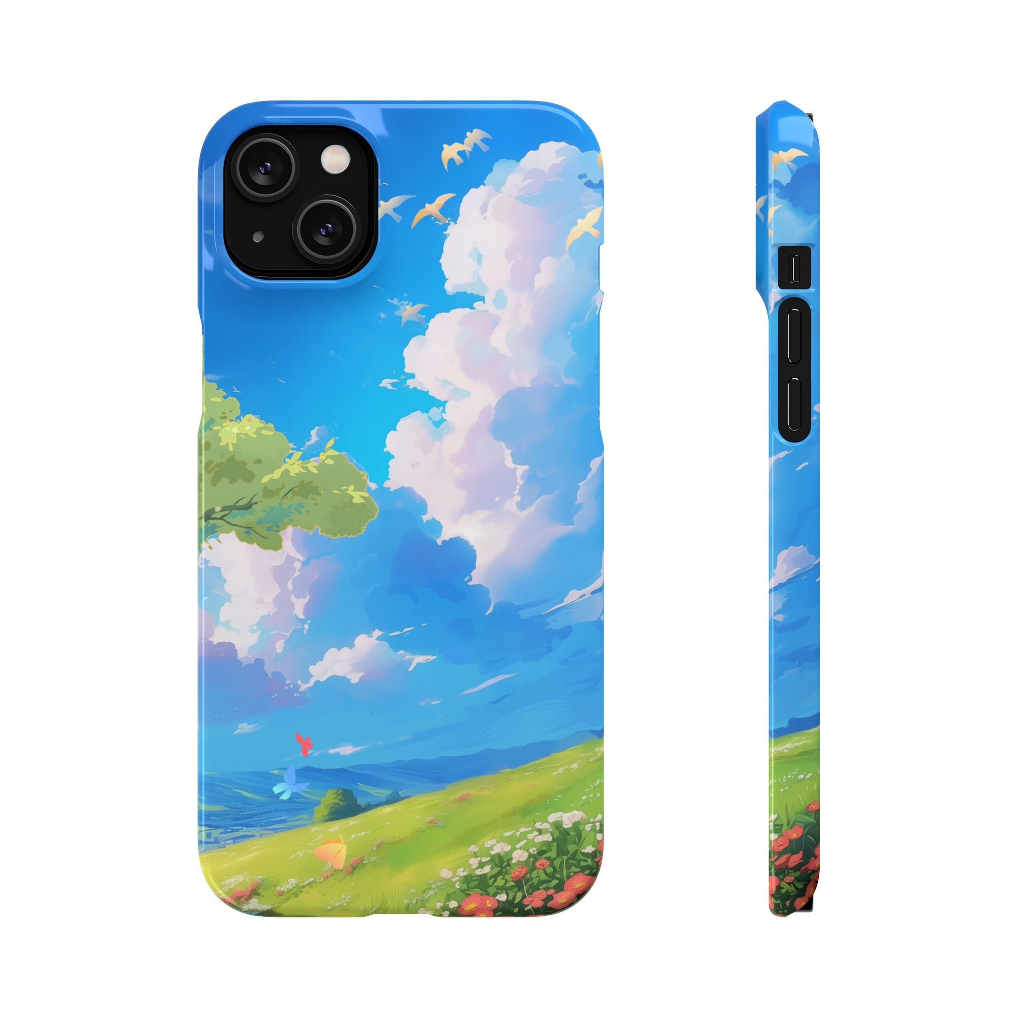 Snap Case Phone Case — Blue Sky Meadow Cloud Art