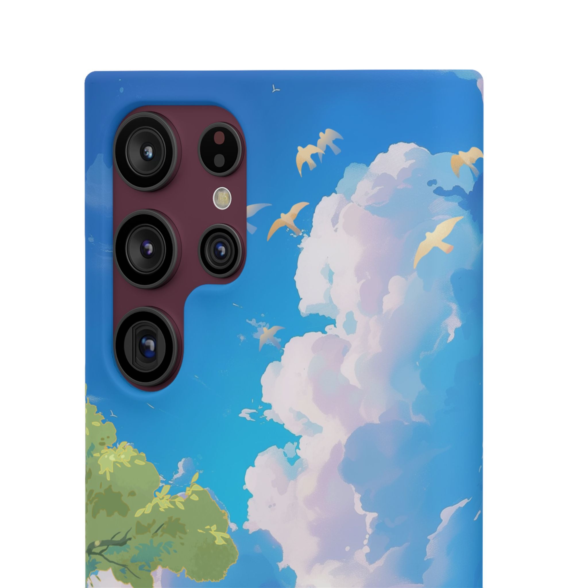 Snap Case Phone Case — Blue Sky Meadow Cloud Art