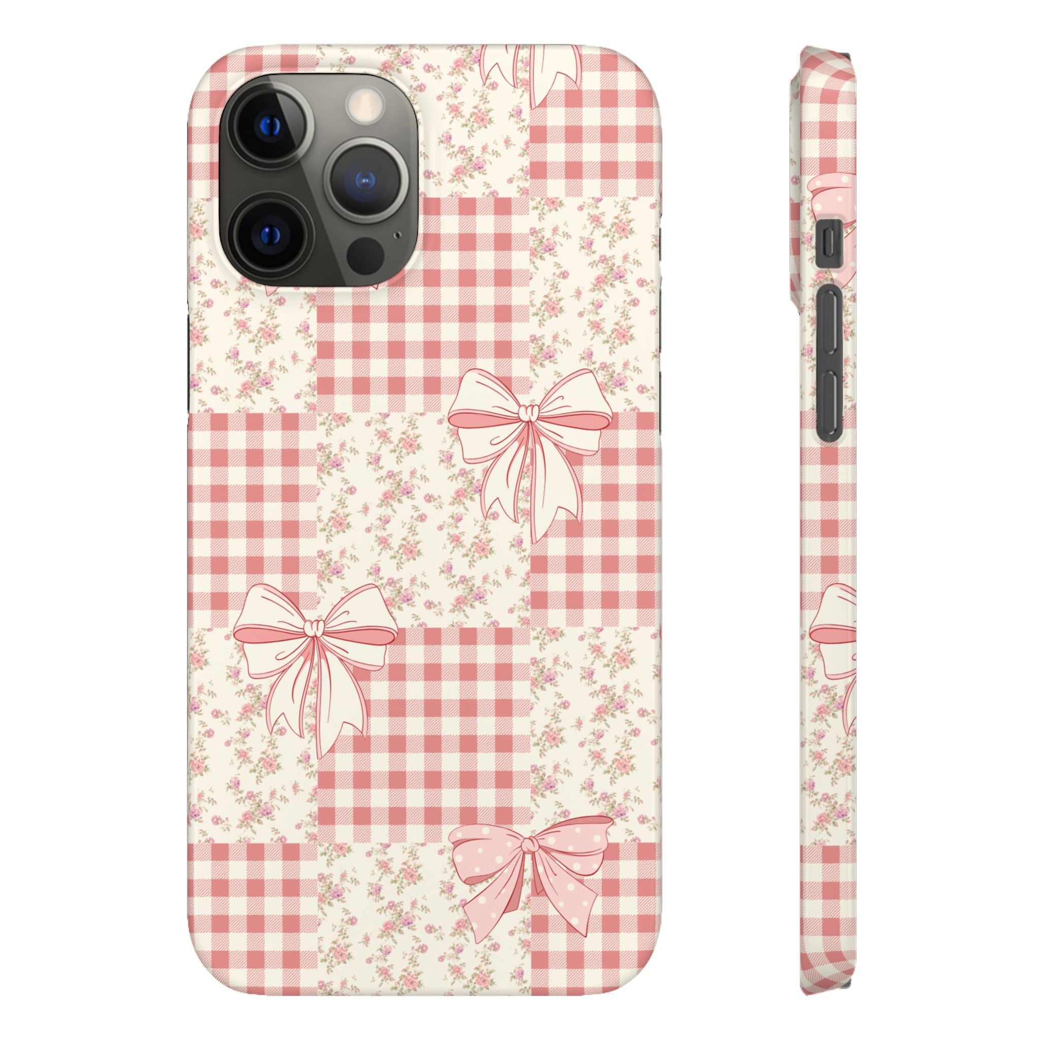 Pink Bow Patchwork Case
