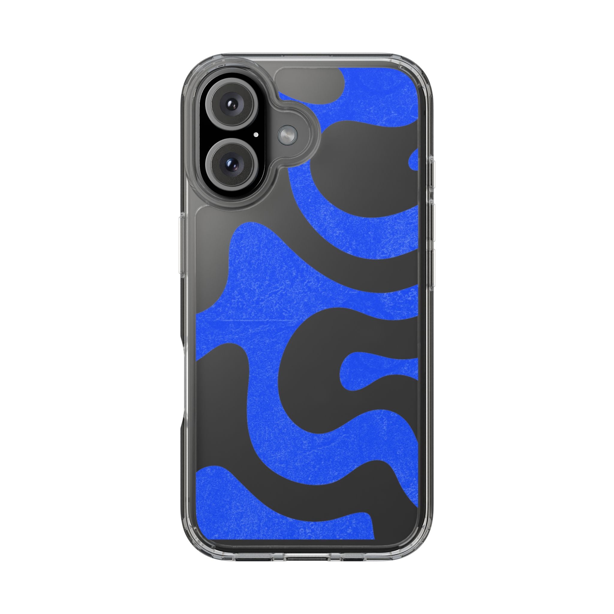 Copy of Abstract Blue Wave Clear Phone Case