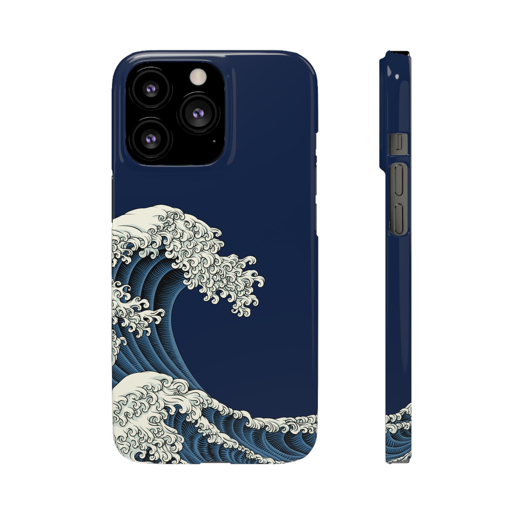 Phone Case — 'Go with the Flow' Wave Design