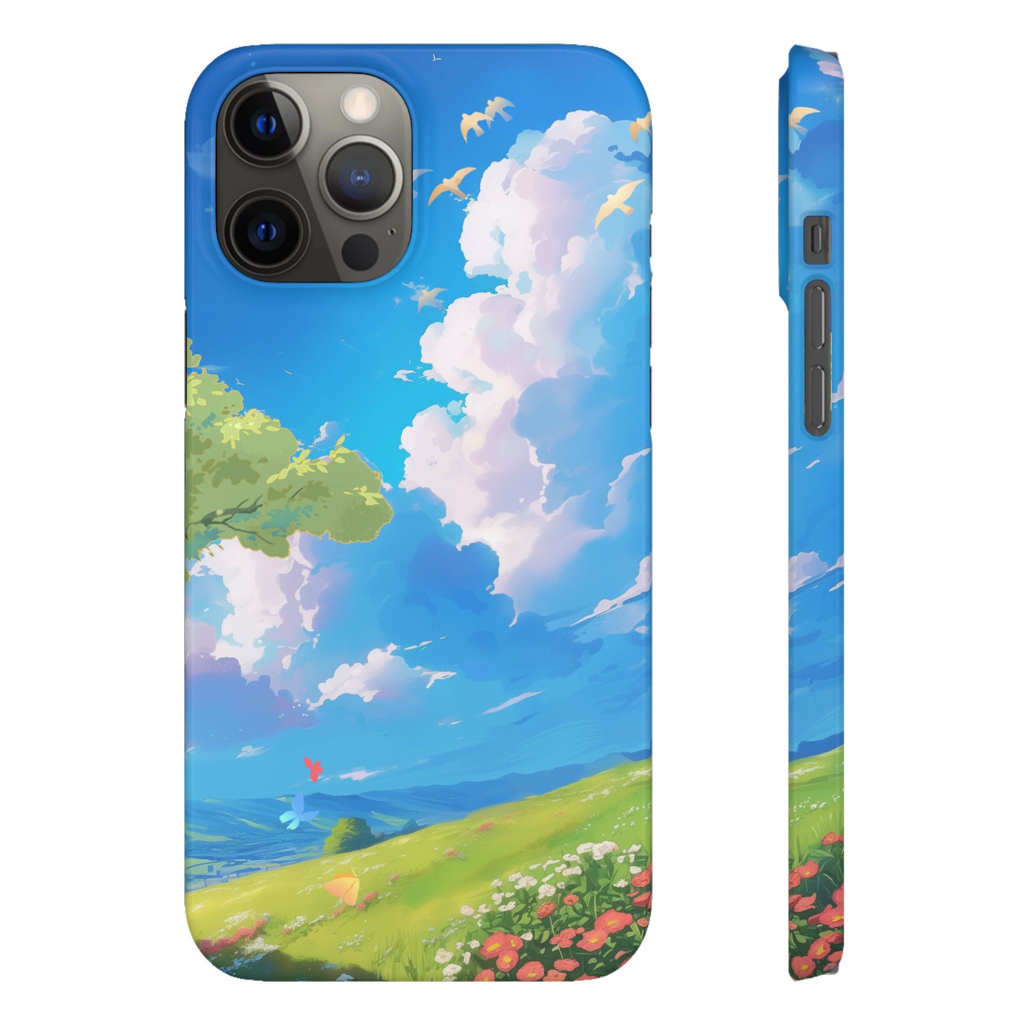 Snap Case Phone Case — Blue Sky Meadow Cloud Art