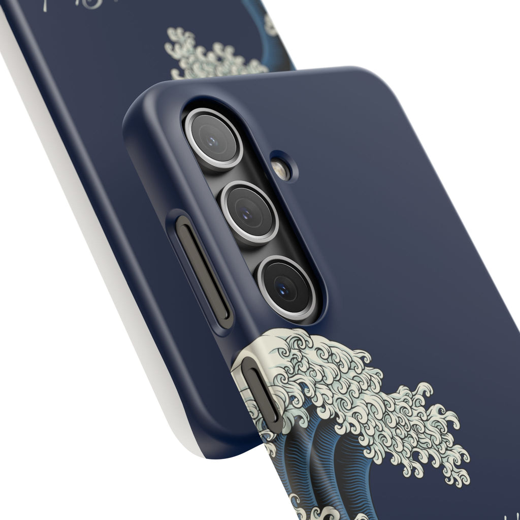 Phone Case — 'Go with the Flow' Wave Design