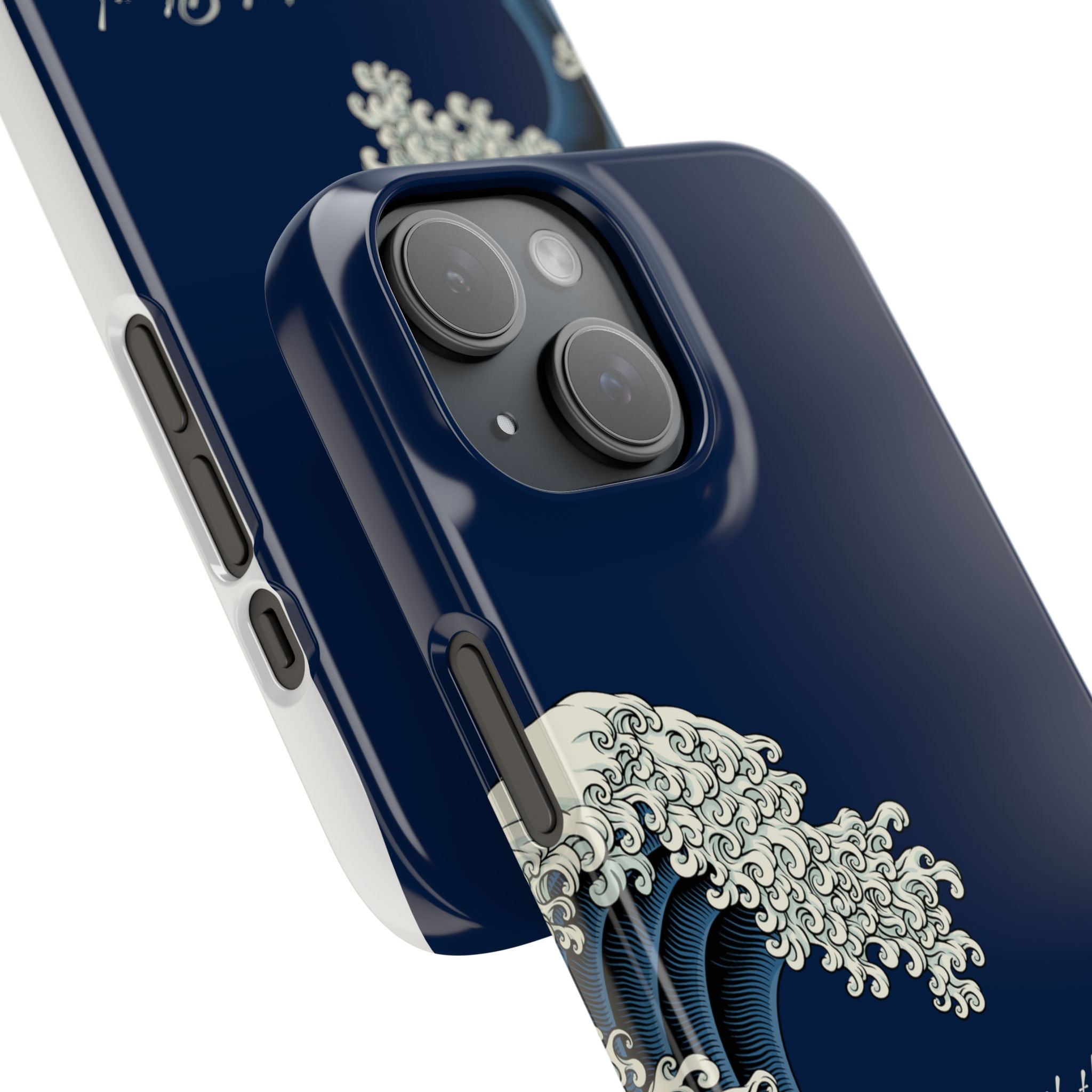 Phone Case — 'Go with the Flow' Wave Design