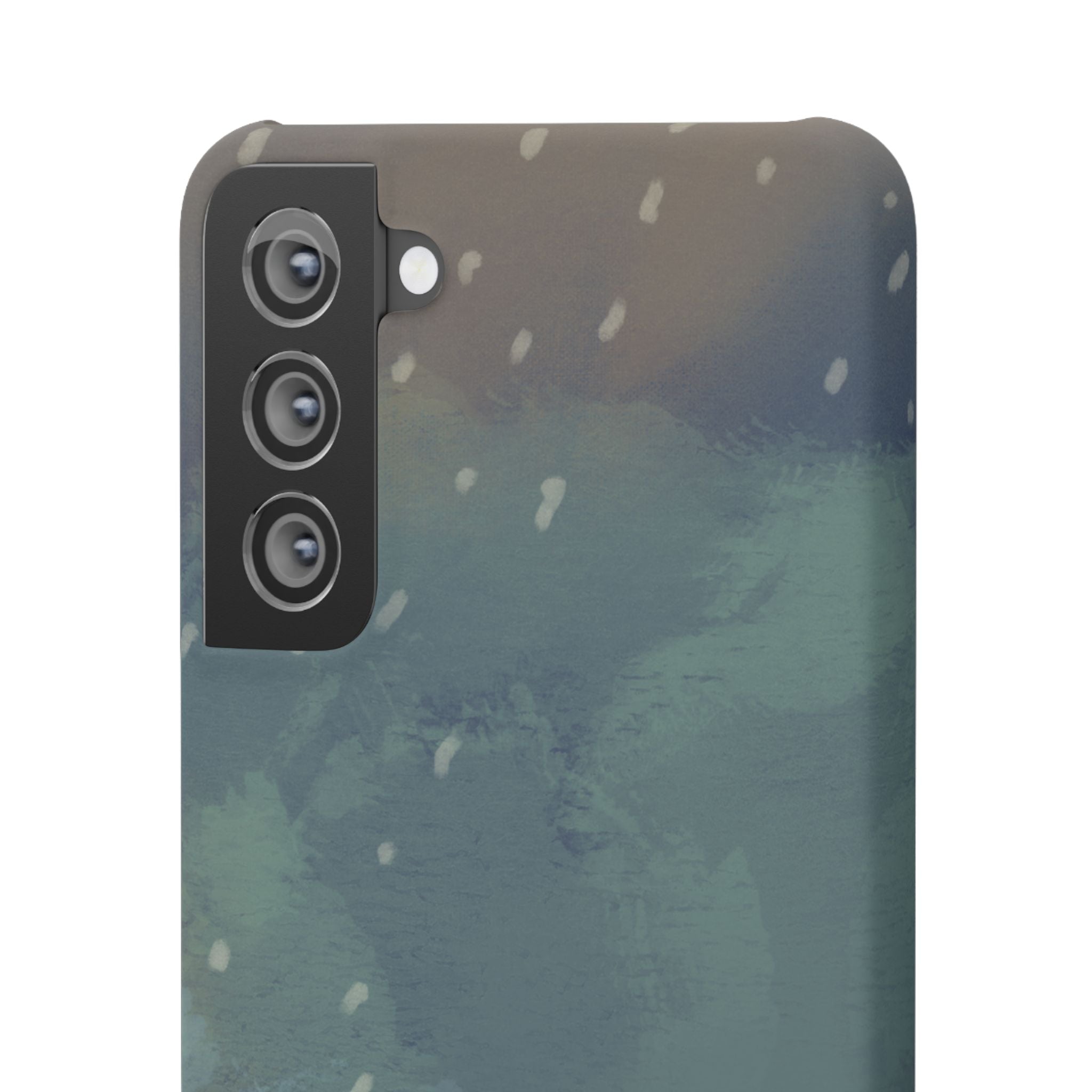 Artistic Rainfall Phone Case – Woman with Umbrella Design