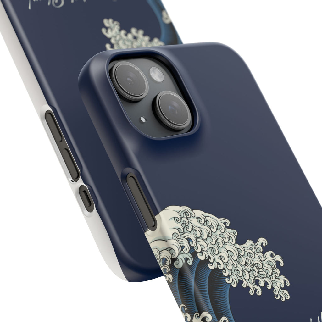 Phone Case — 'Go with the Flow' Wave Design