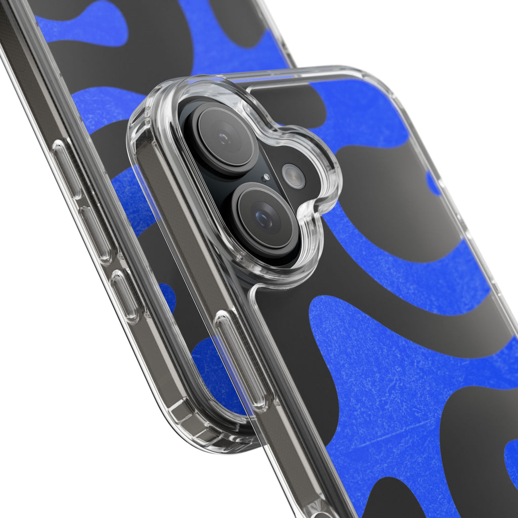 Copy of Abstract Blue Wave Clear Phone Case