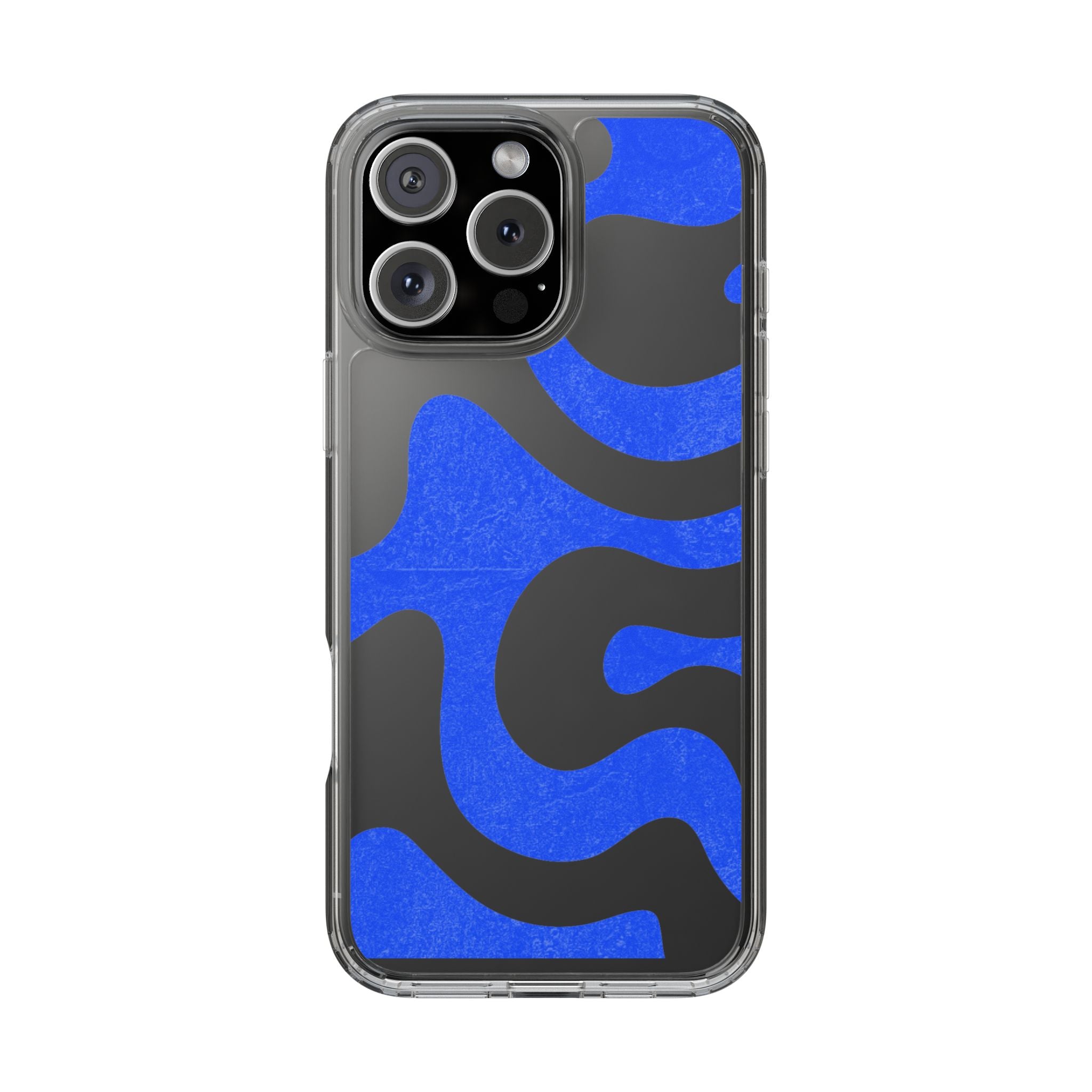 Copy of Abstract Blue Wave Clear Phone Case