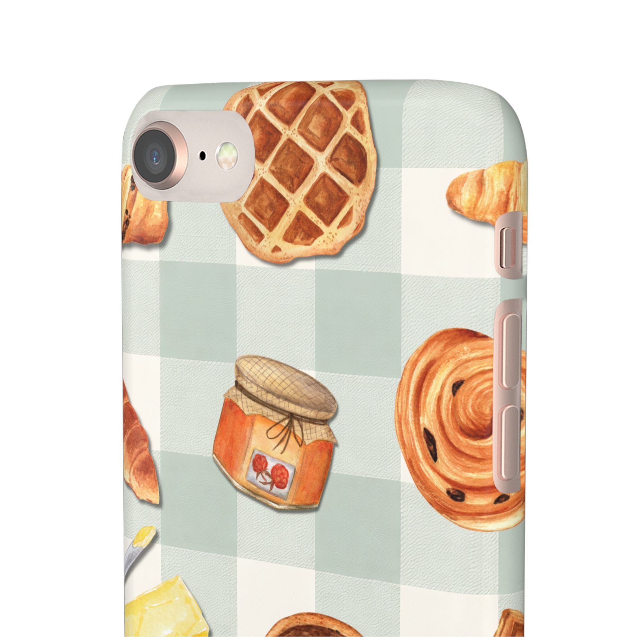 Bakery Breakfast Phone Case — Cute Pastry Pattern Snap Case