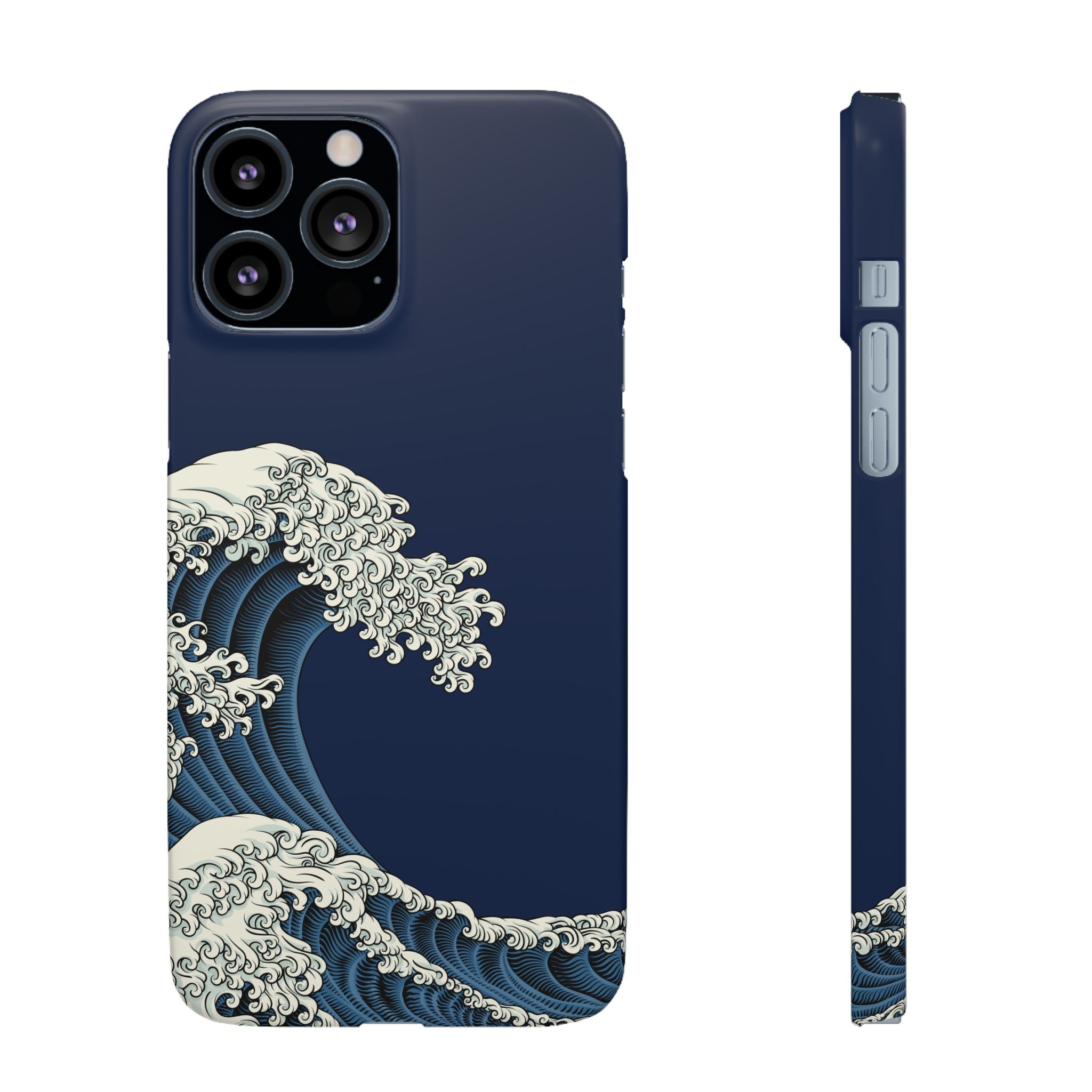 Phone Case — 'Go with the Flow' Wave Design