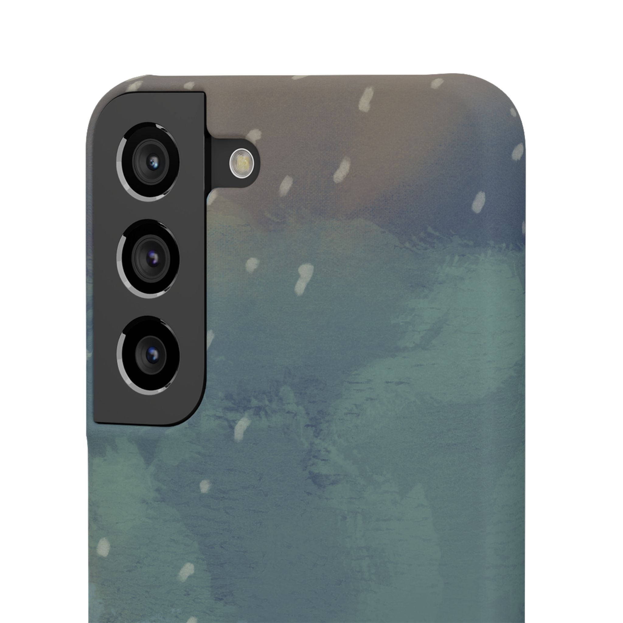 Artistic Rainfall Phone Case – Woman with Umbrella Design
