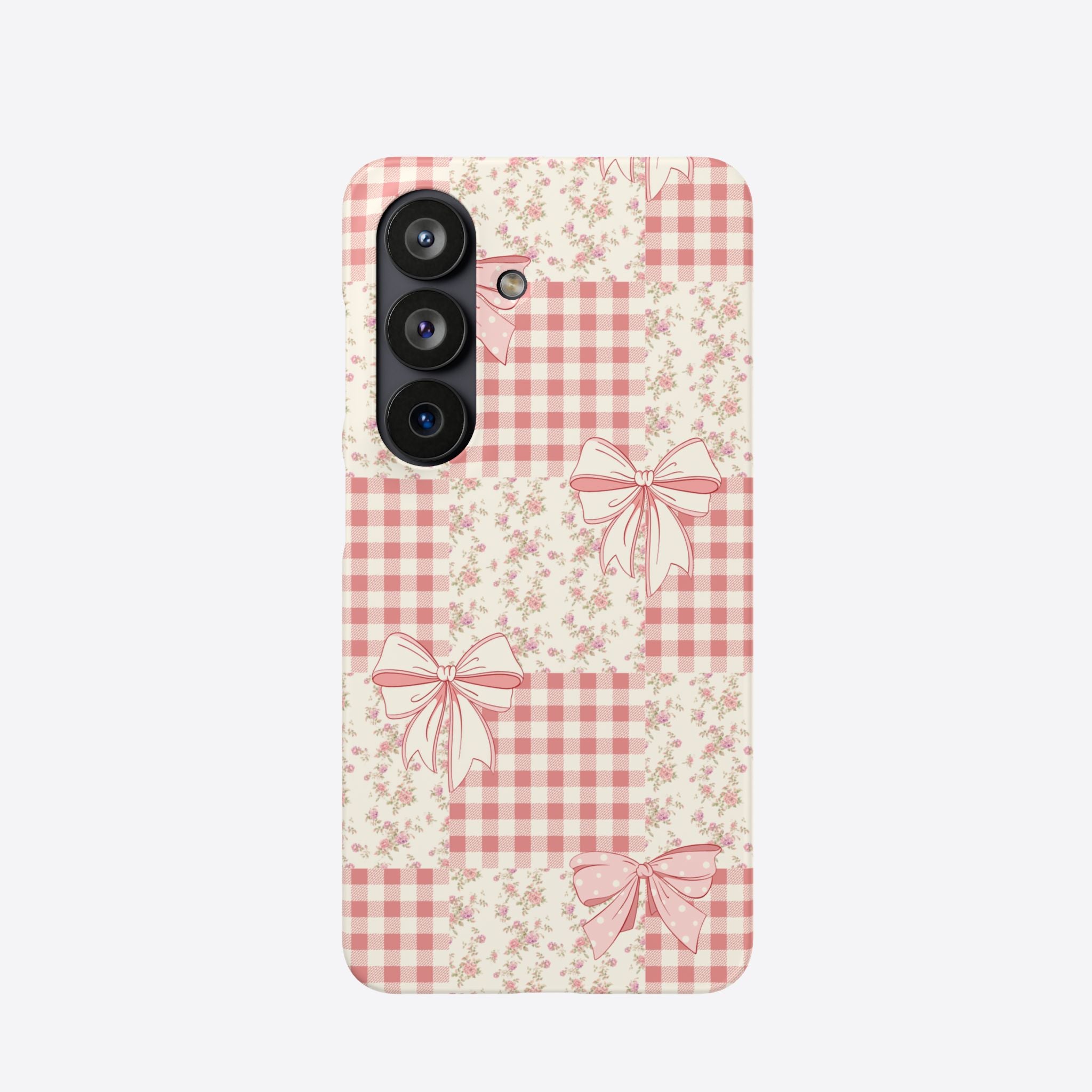 Pink Bow Patchwork Case
