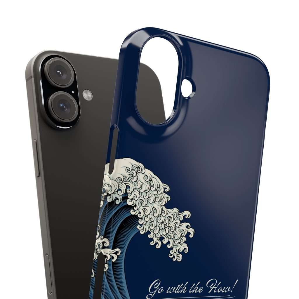 Phone Case — 'Go with the Flow' Wave Design