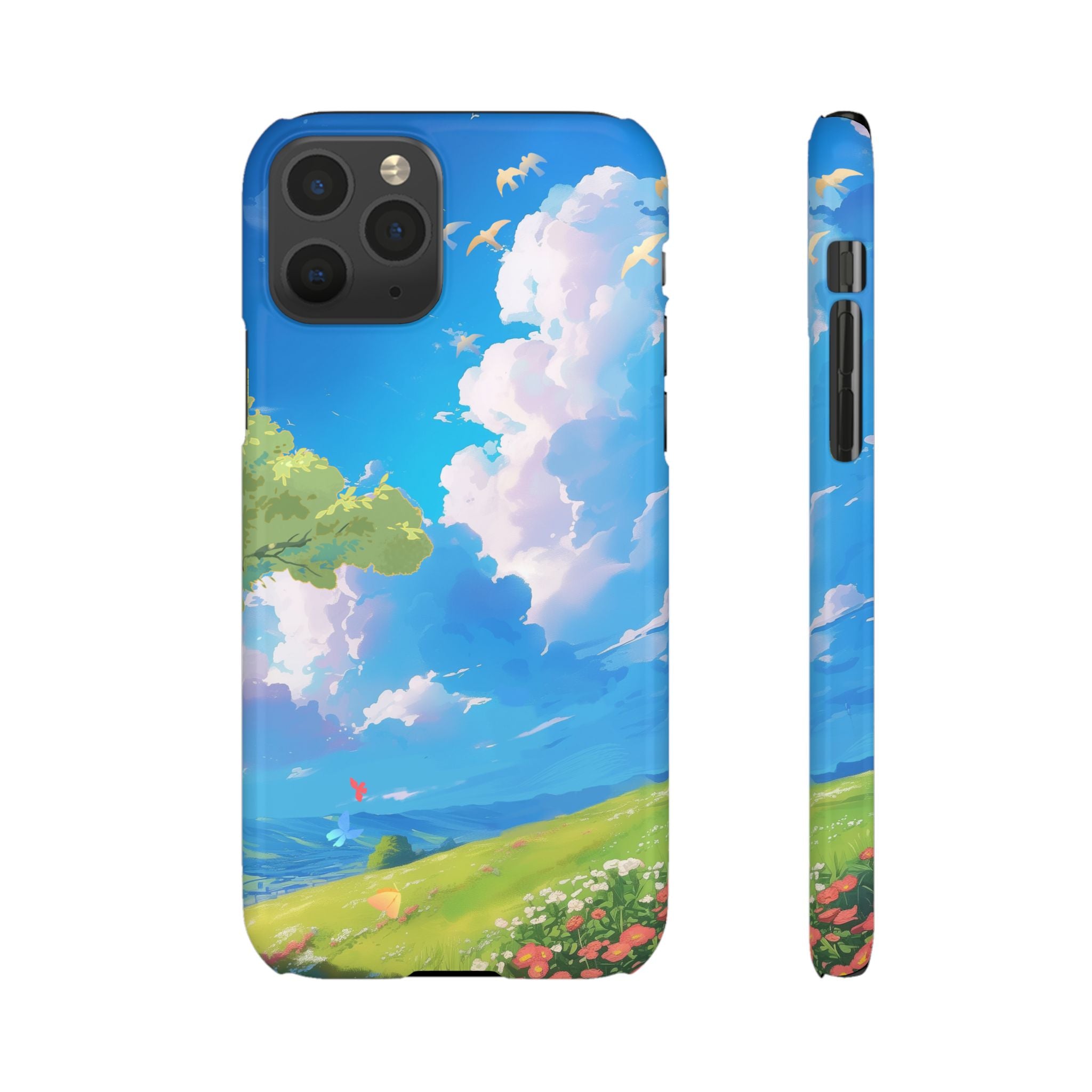 Snap Case Phone Case — Blue Sky Meadow Cloud Art