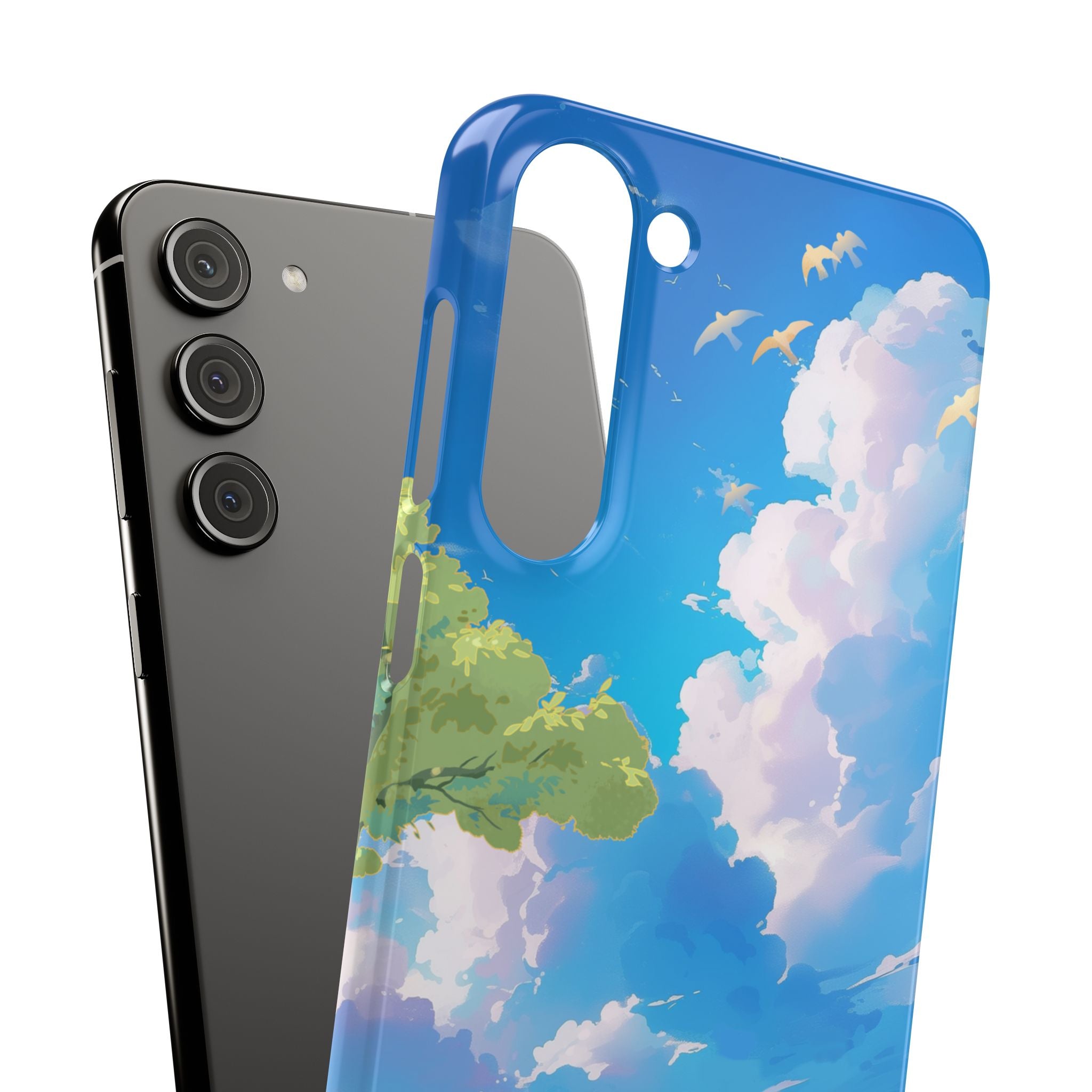 Snap Case Phone Case — Blue Sky Meadow Cloud Art