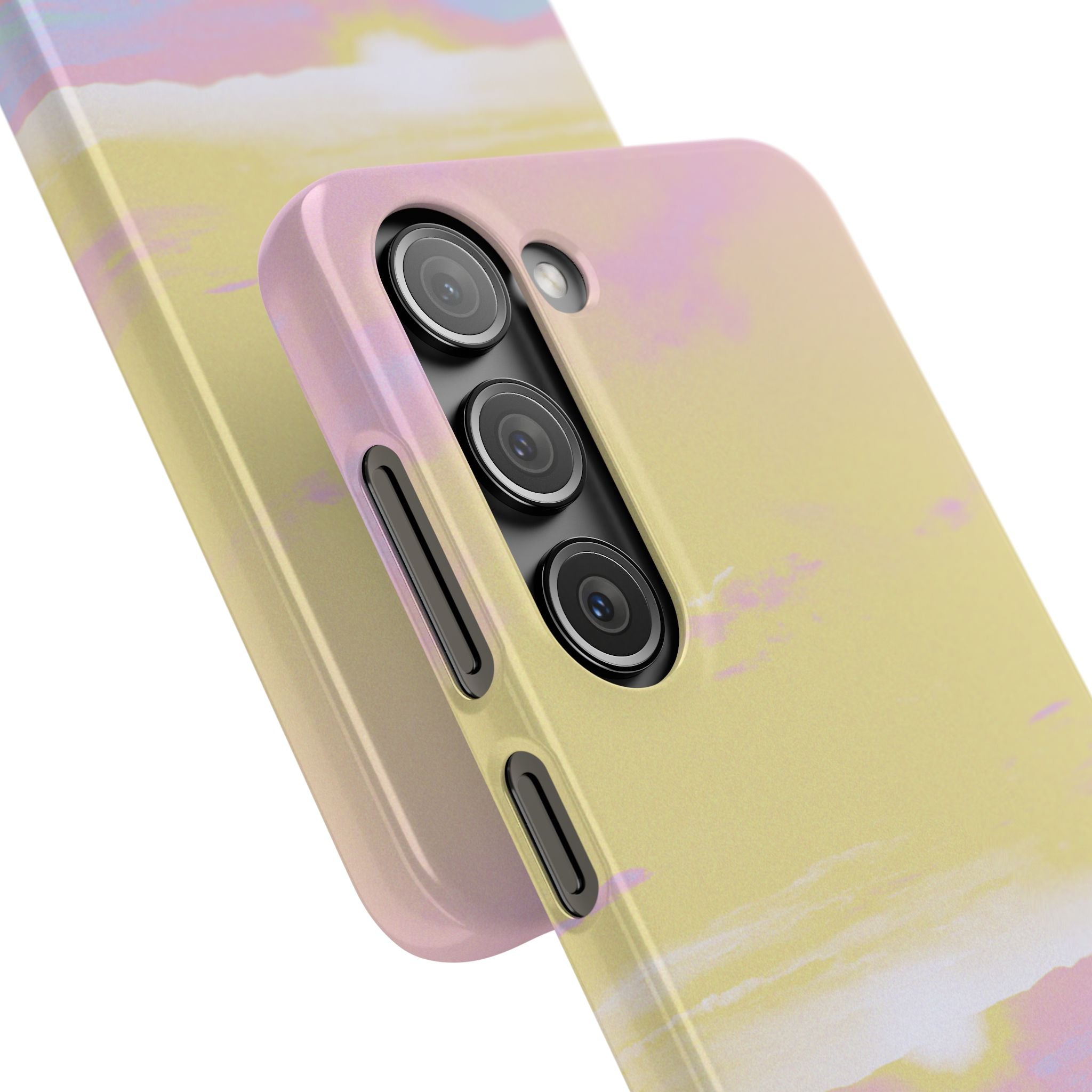 Pastel Lavender Field Phone Case — Sunset Sky Snap Case