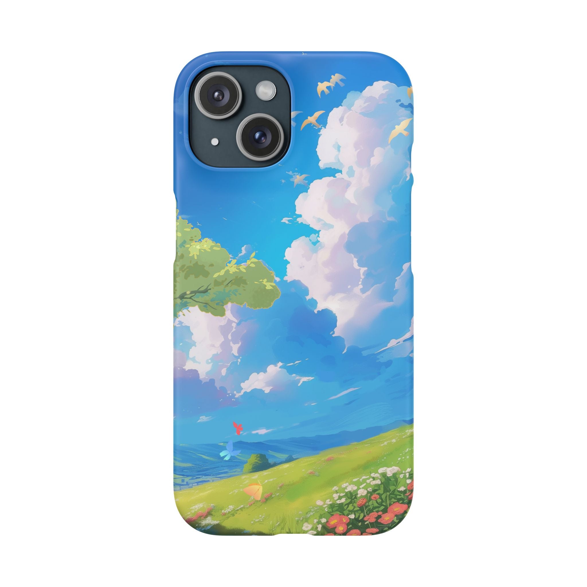 Snap Case Phone Case — Blue Sky Meadow Cloud Art