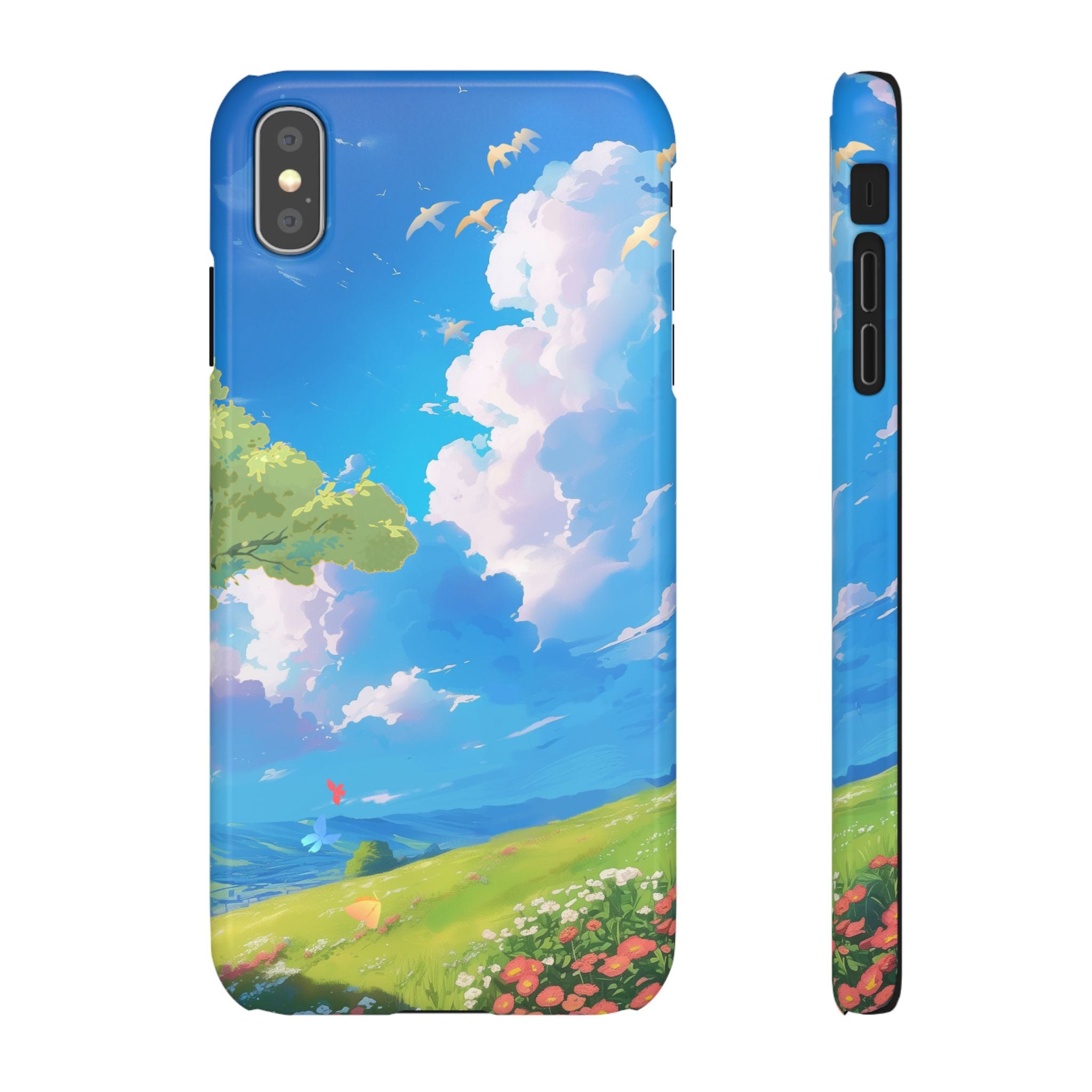 Snap Case Phone Case — Blue Sky Meadow Cloud Art