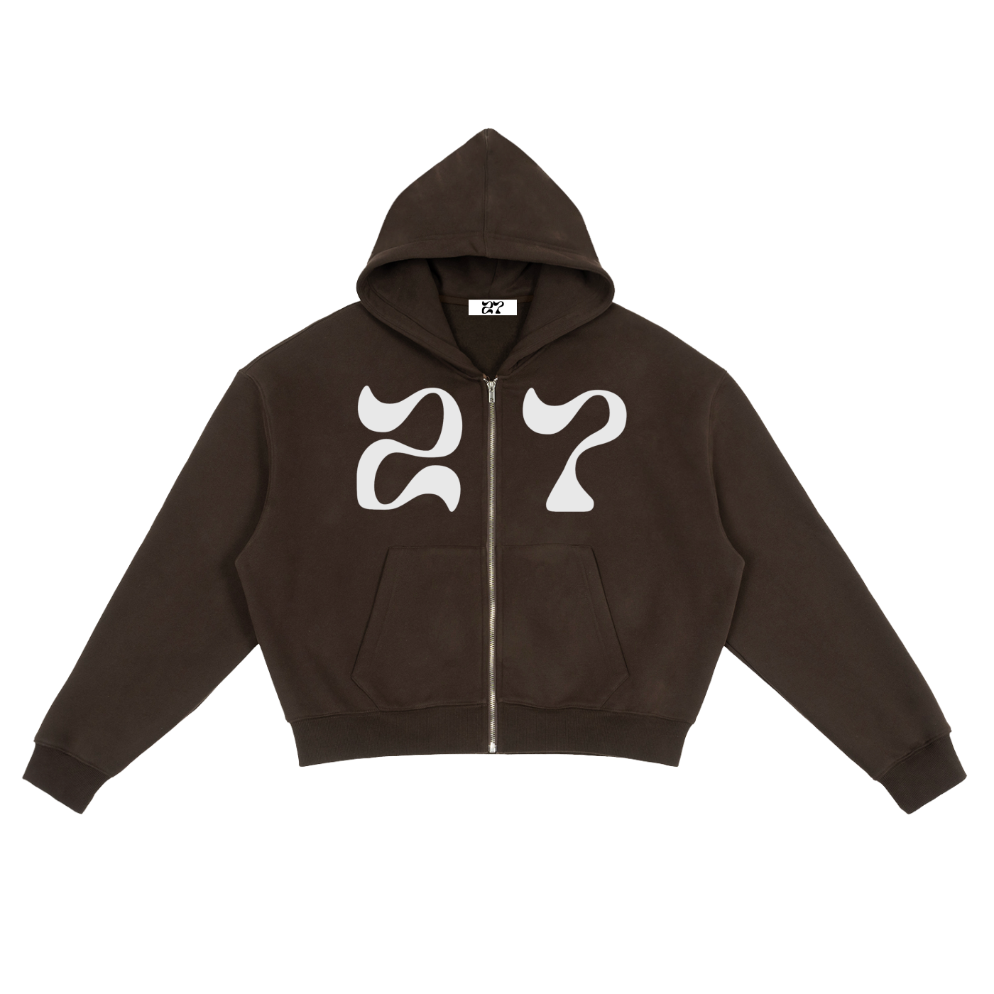 Fleece Zip-Up Boxy Hoodie