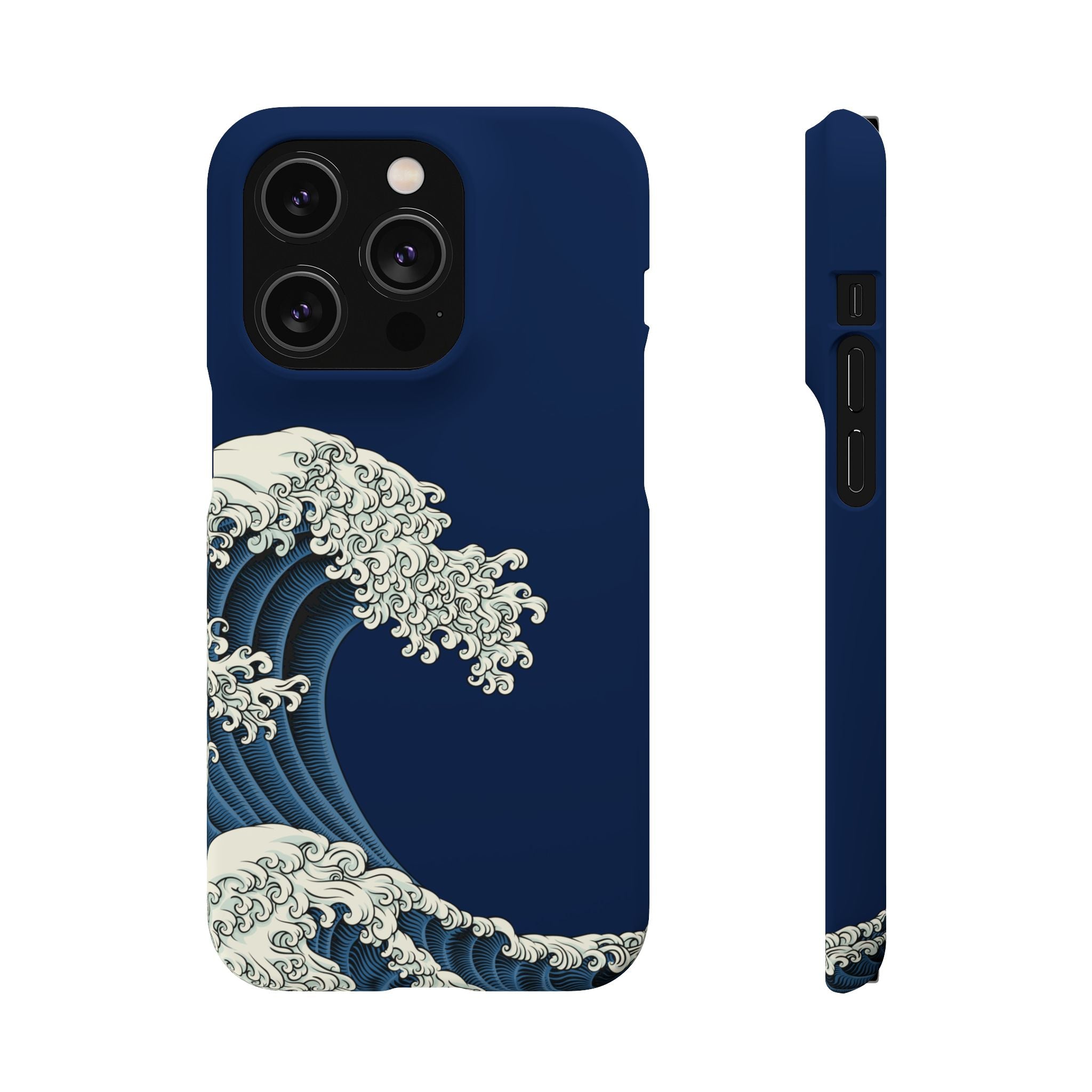 Phone Case — 'Go with the Flow' Wave Design