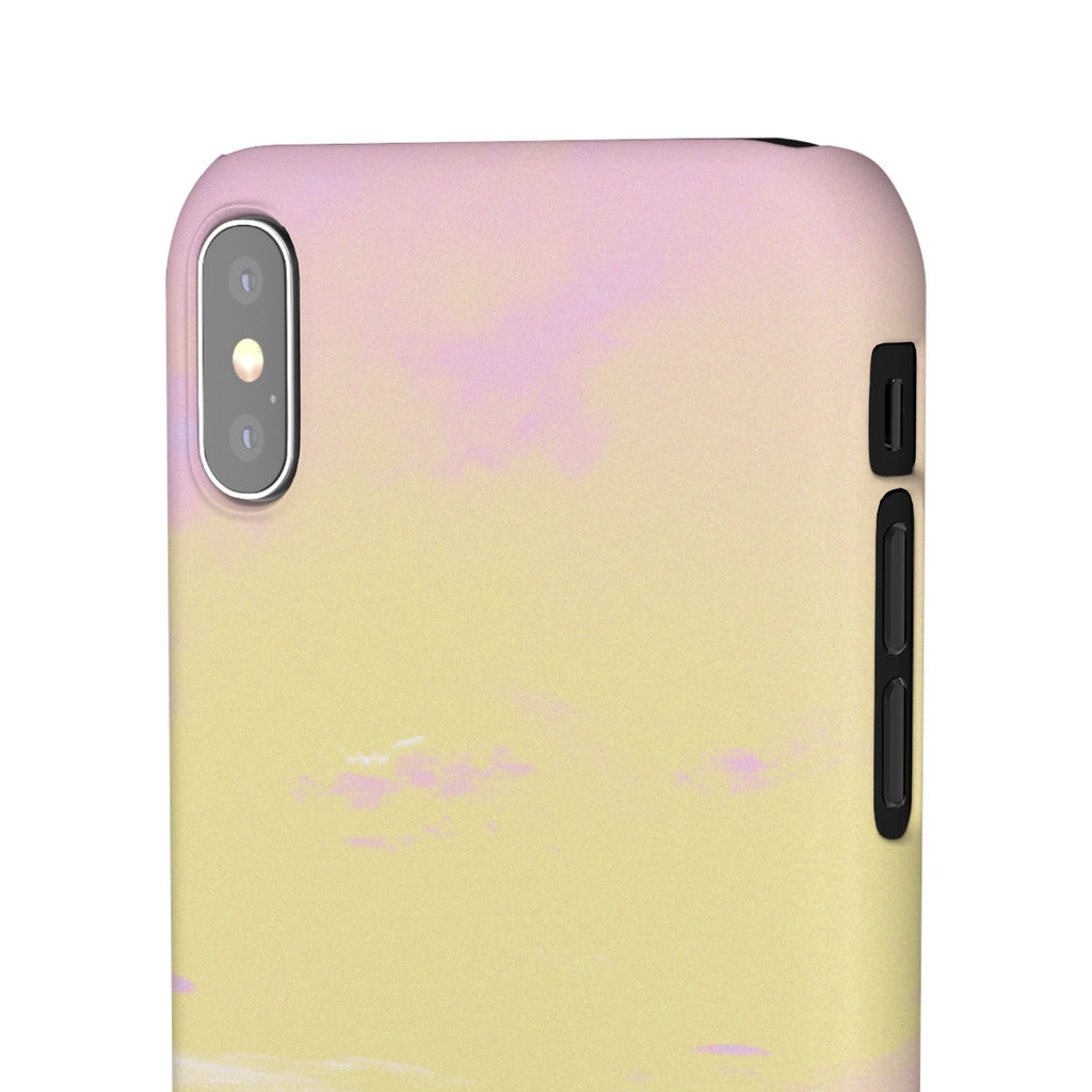 Pastel Lavender Field Phone Case — Sunset Sky Snap Case
