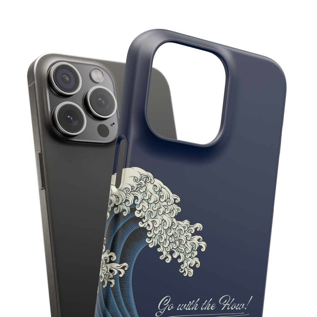 Phone Case — 'Go with the Flow' Wave Design