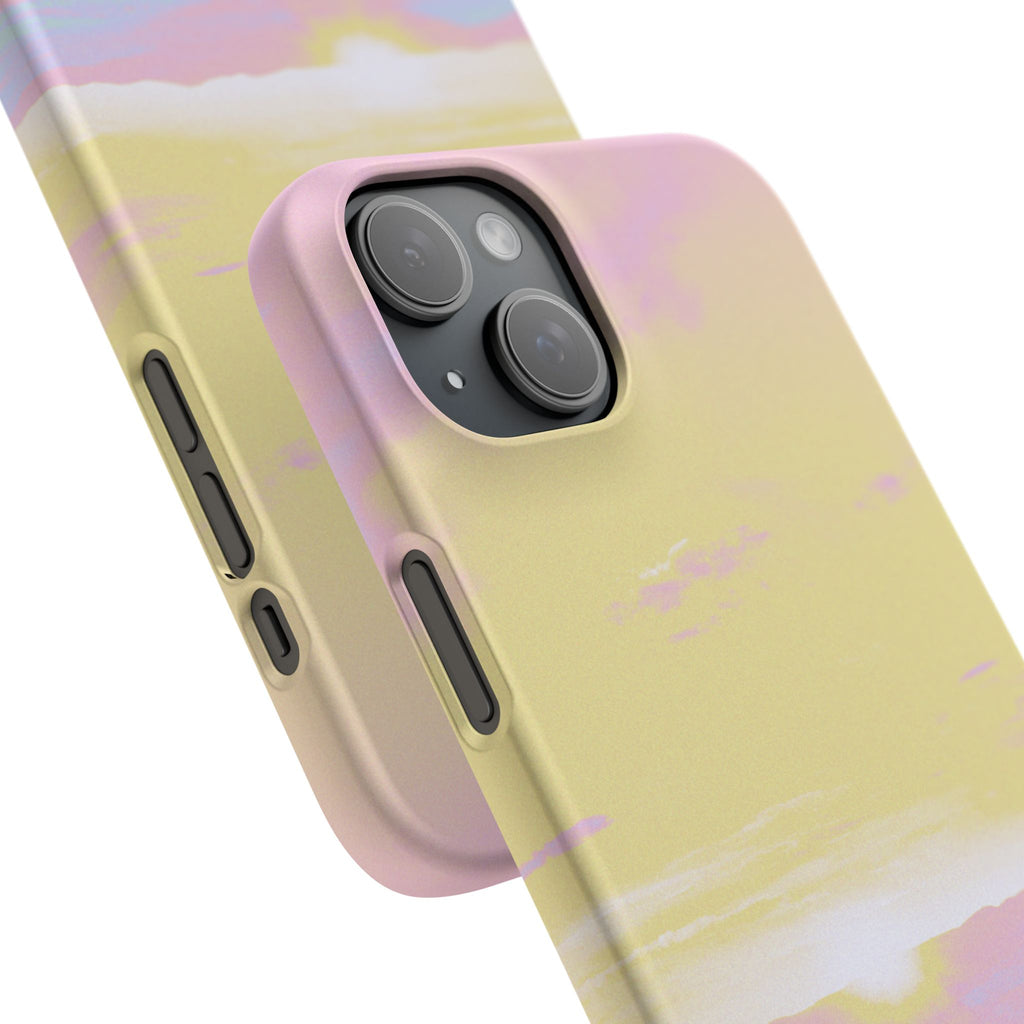 Pastel Lavender Field Phone Case — Sunset Sky Snap Case