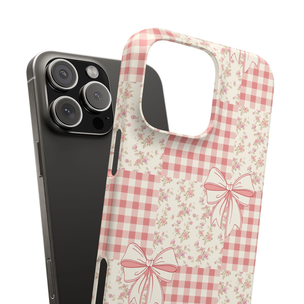 Pink Bow Patchwork Case