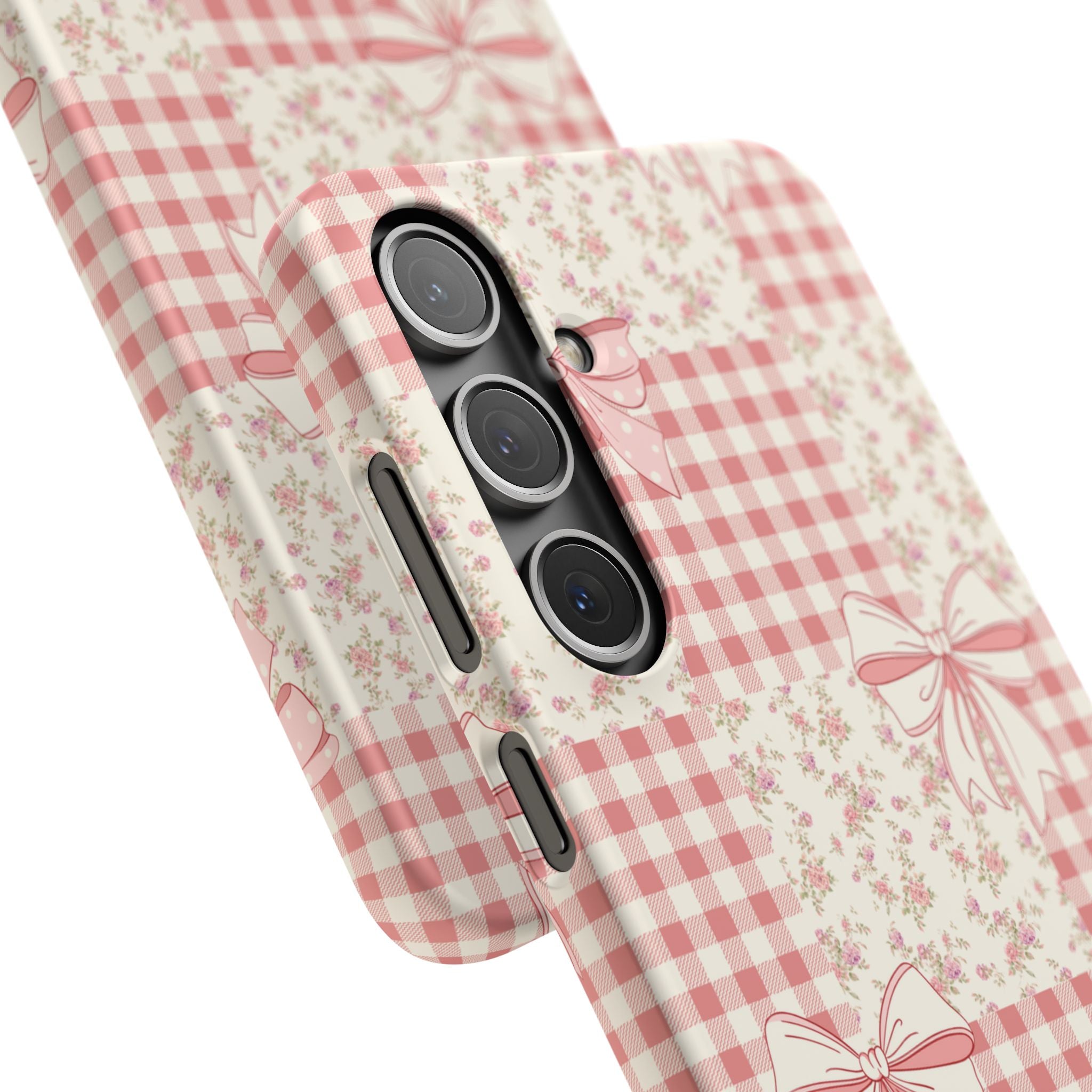 Pink Bow Patchwork Case
