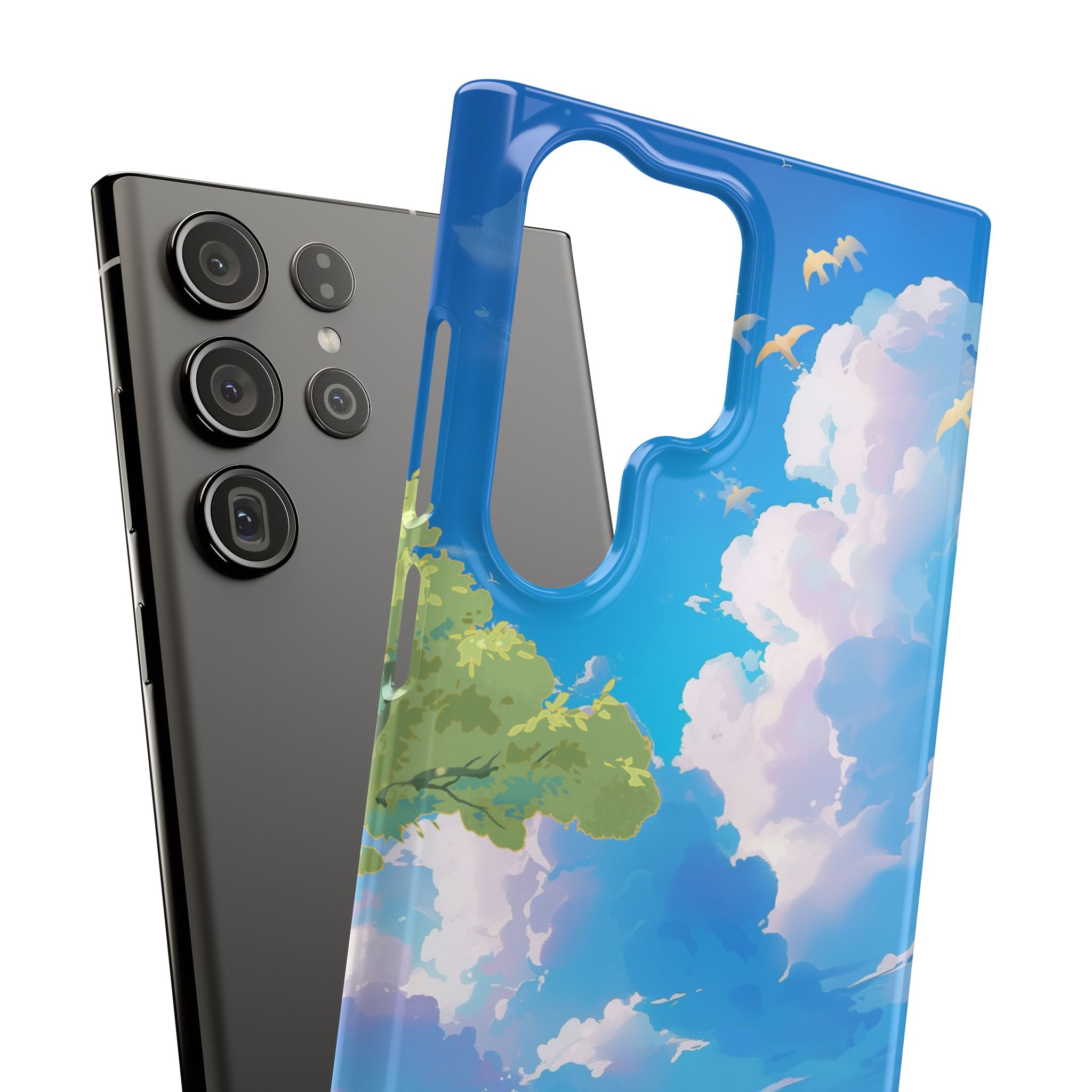 Snap Case Phone Case — Blue Sky Meadow Cloud Art