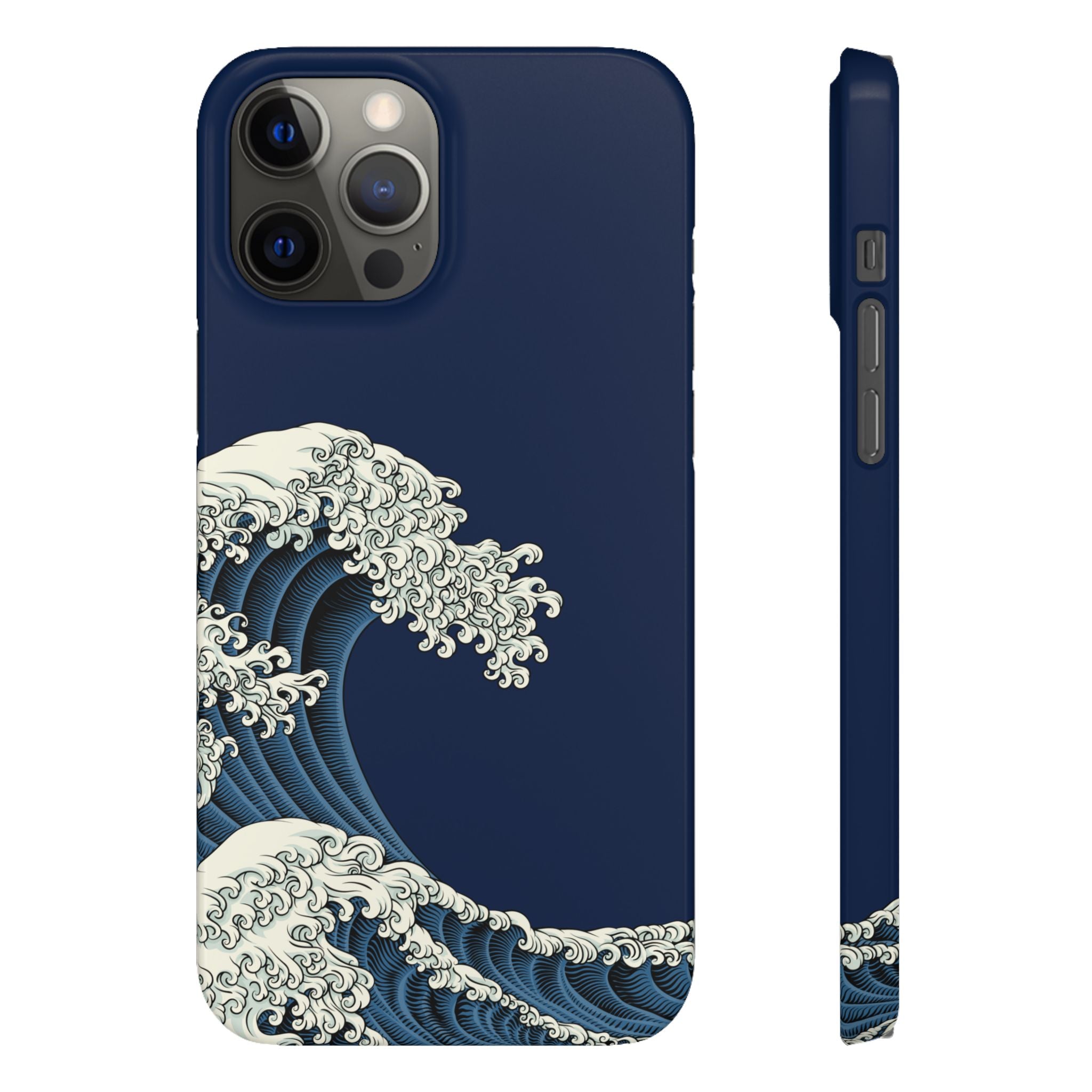 Phone Case — 'Go with the Flow' Wave Design
