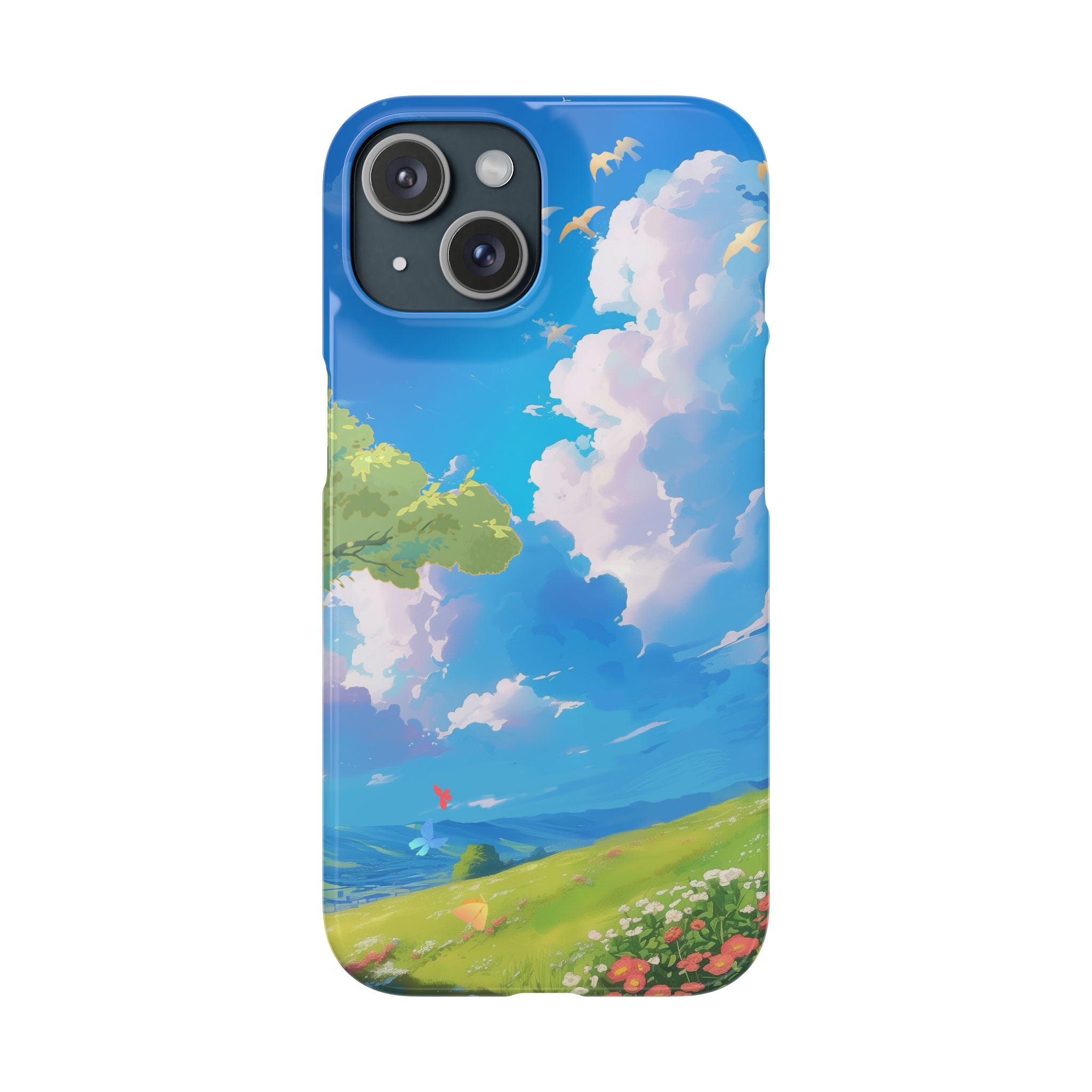 Snap Case Phone Case — Blue Sky Meadow Cloud Art