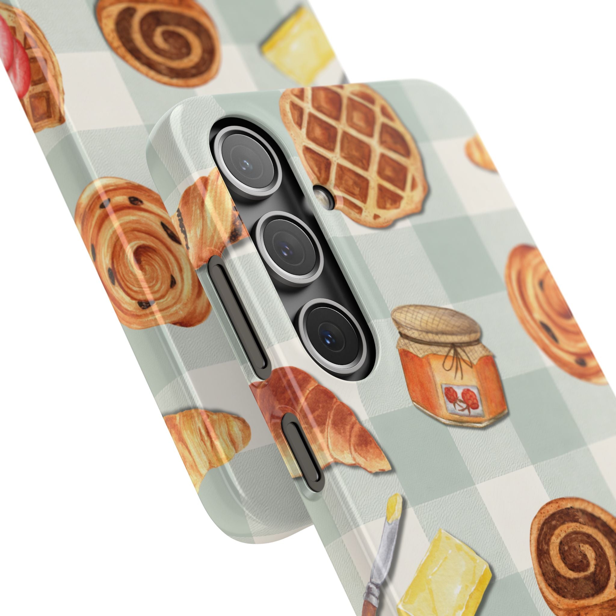 Bakery Breakfast Phone Case — Cute Pastry Pattern Snap Case