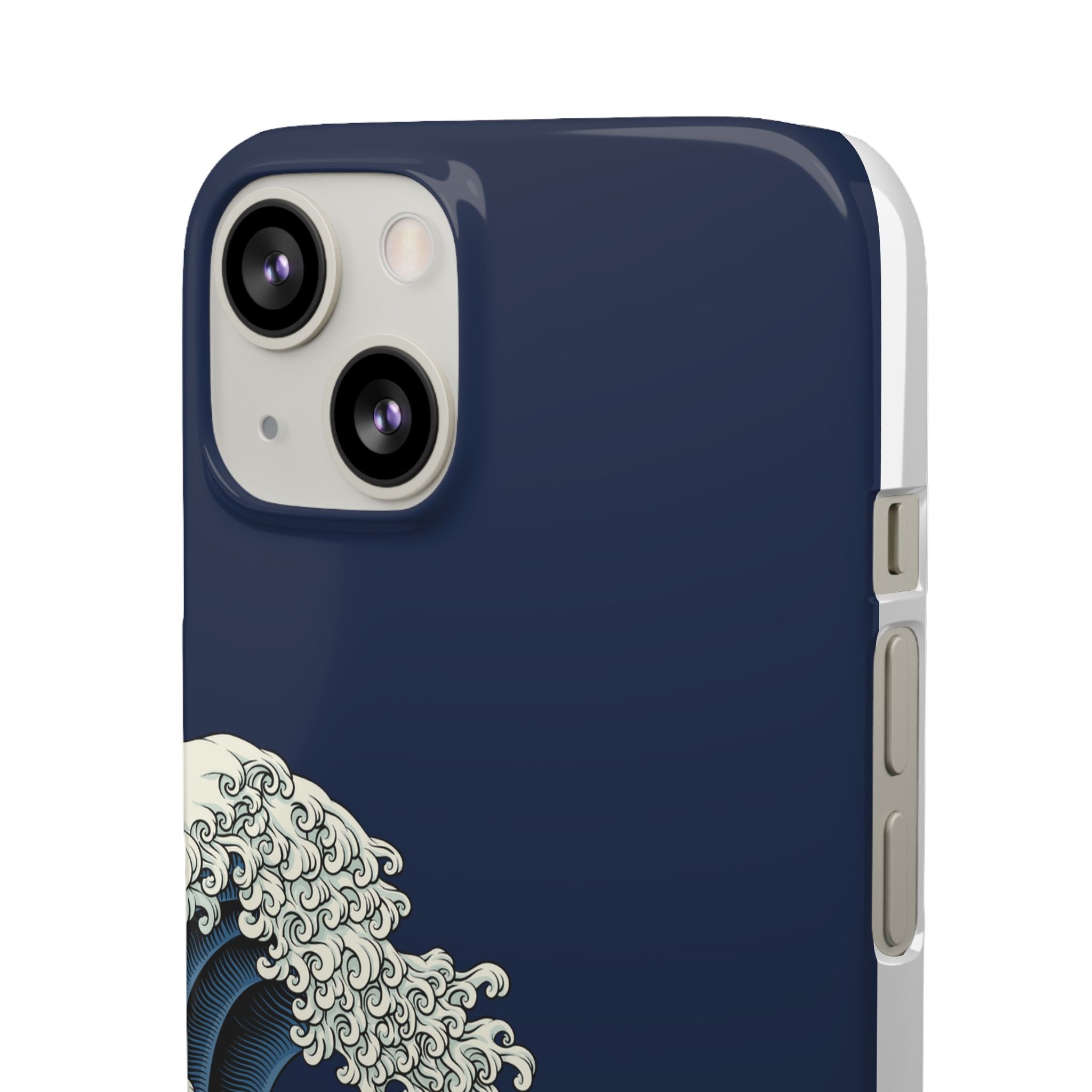 Phone Case — 'Go with the Flow' Wave Design