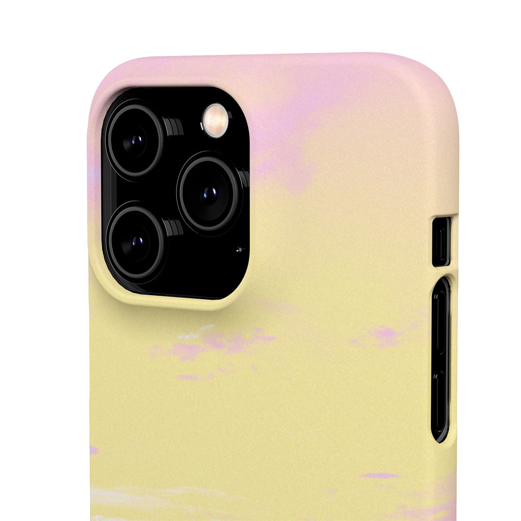 Pastel Lavender Field Phone Case — Sunset Sky Snap Case