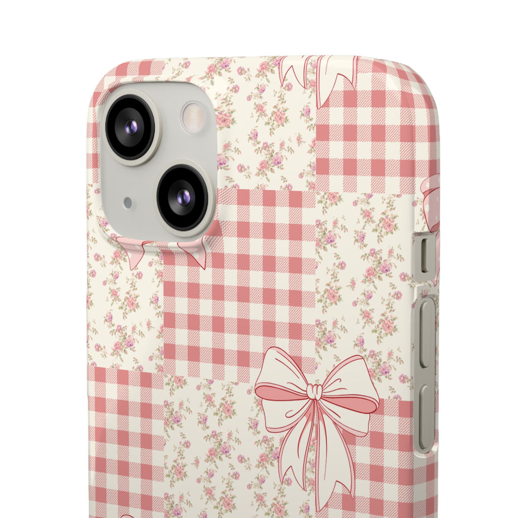 Pink Bow Patchwork Case