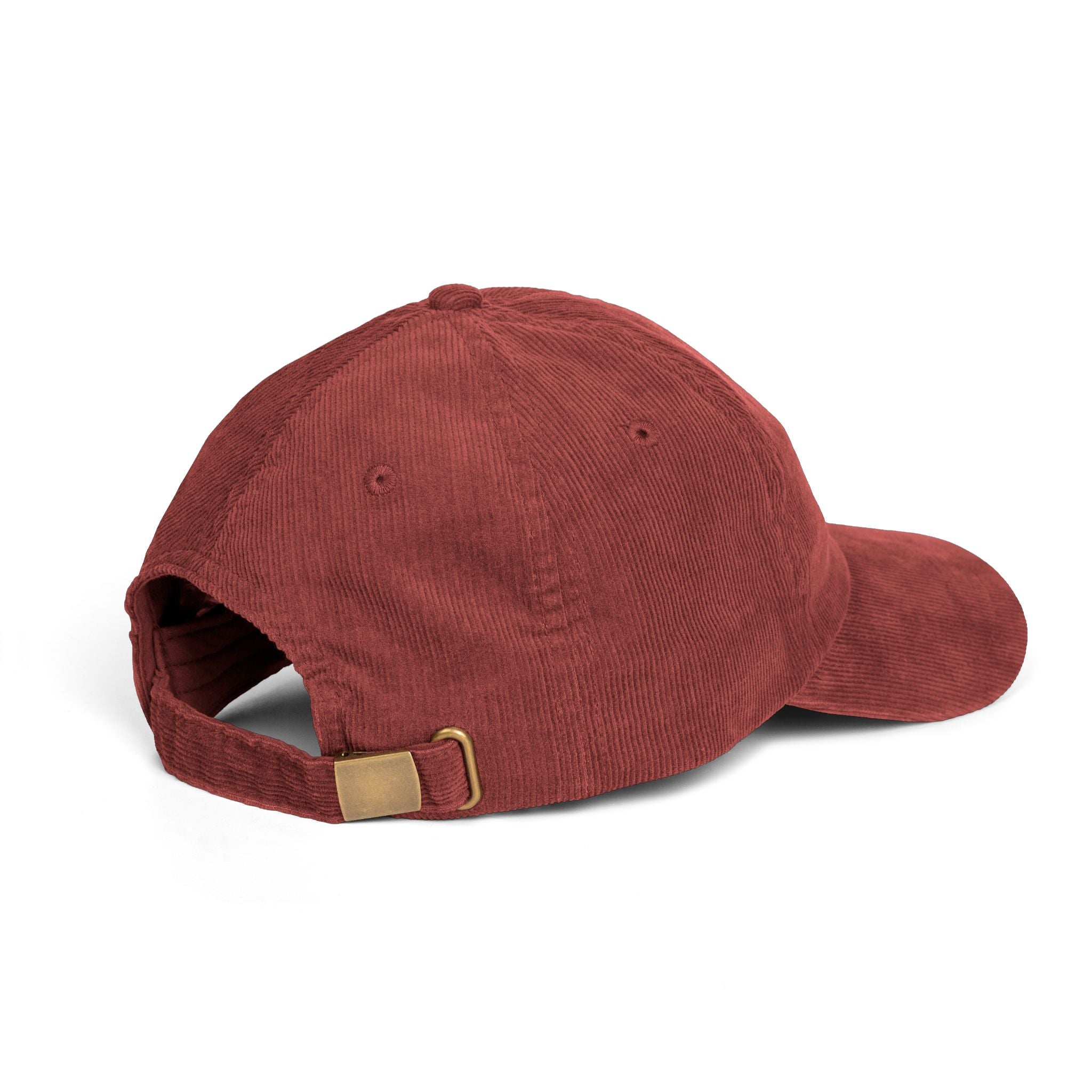 Vintage Corduroy Embroidered Rose Cap — Washed Rust Dad Hat