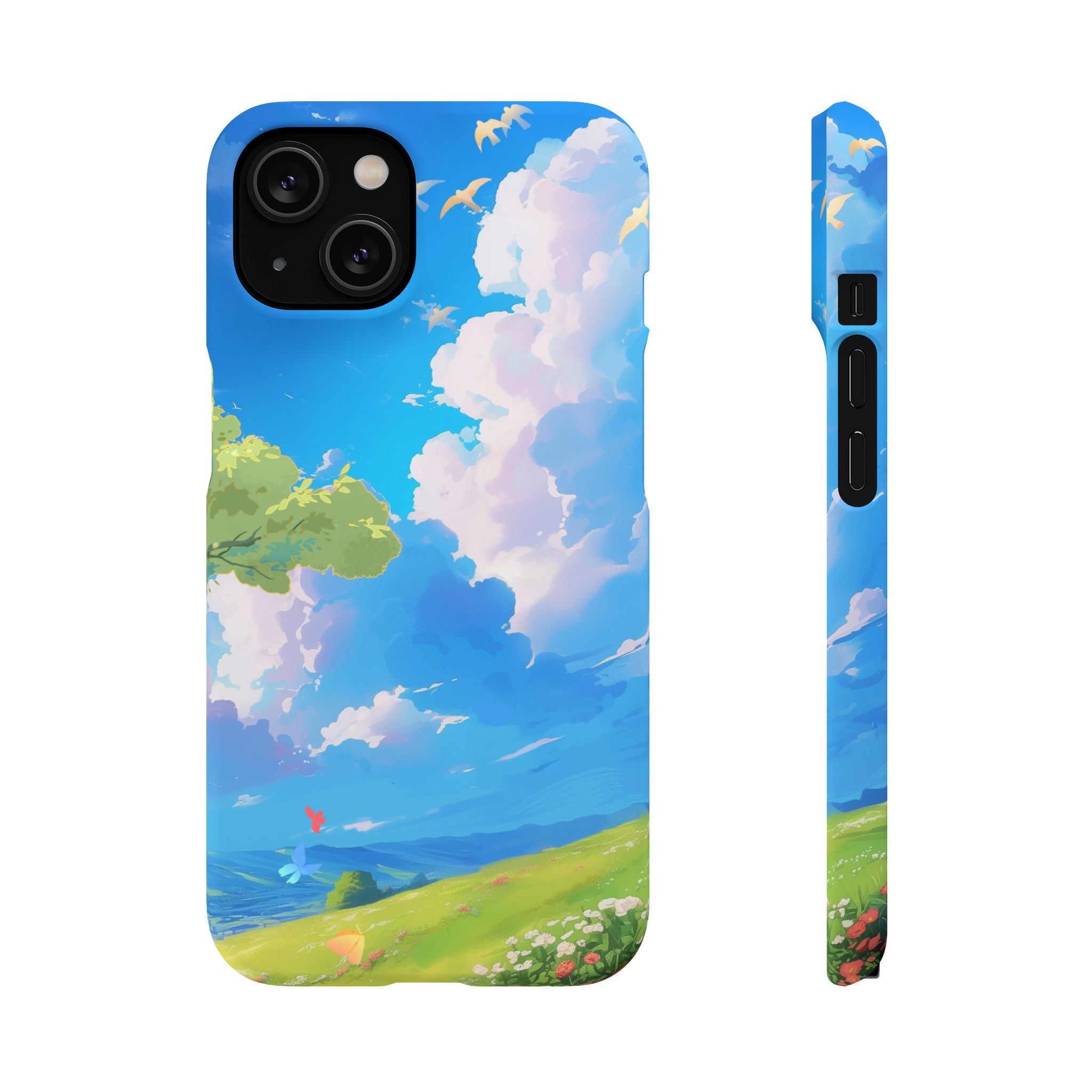 Snap Case Phone Case — Blue Sky Meadow Cloud Art