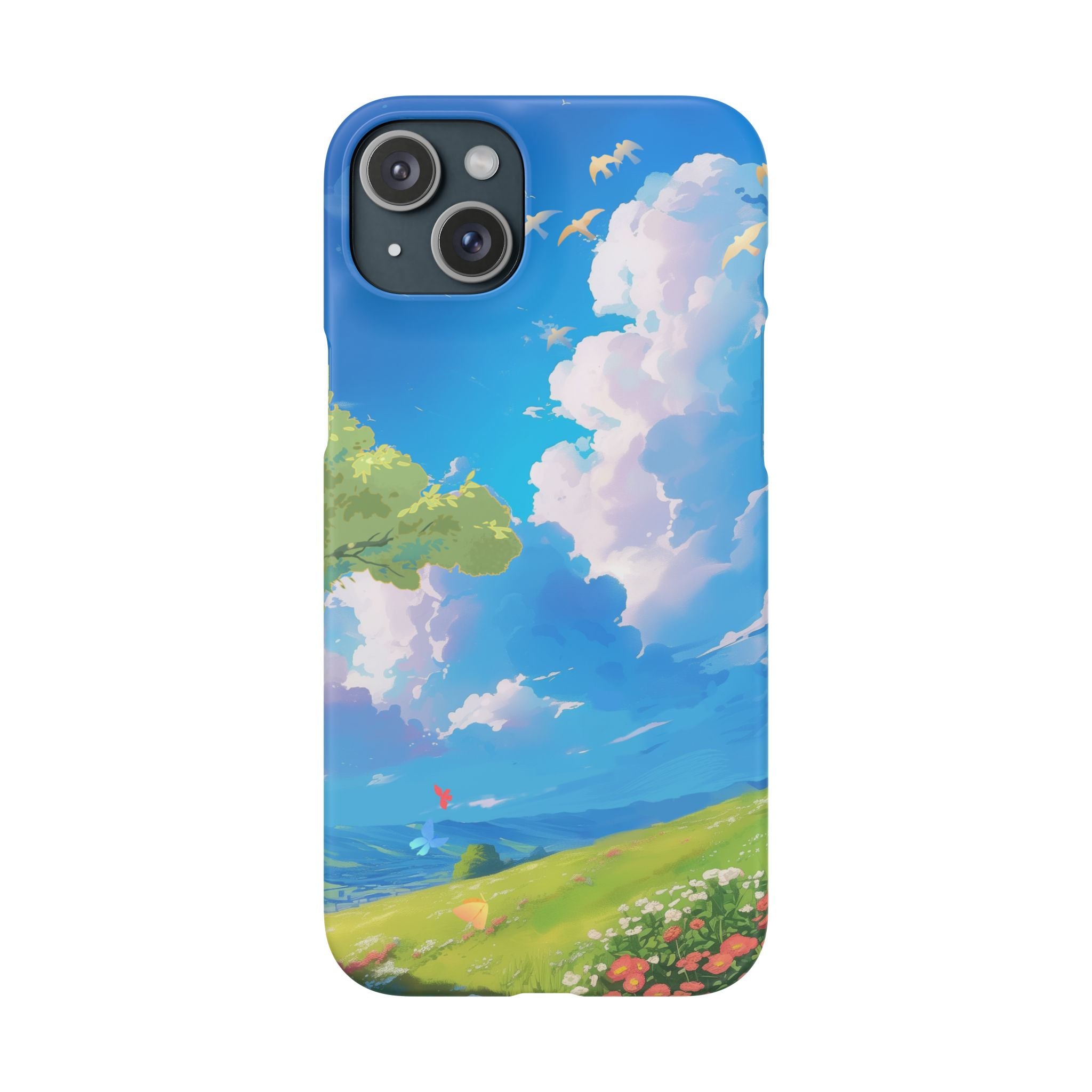 Snap Case Phone Case — Blue Sky Meadow Cloud Art
