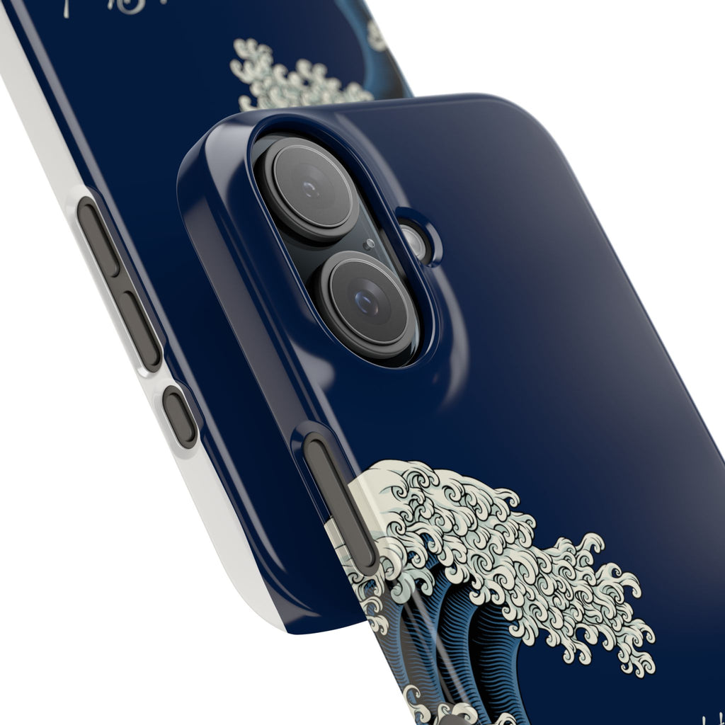 Phone Case — 'Go with the Flow' Wave Design