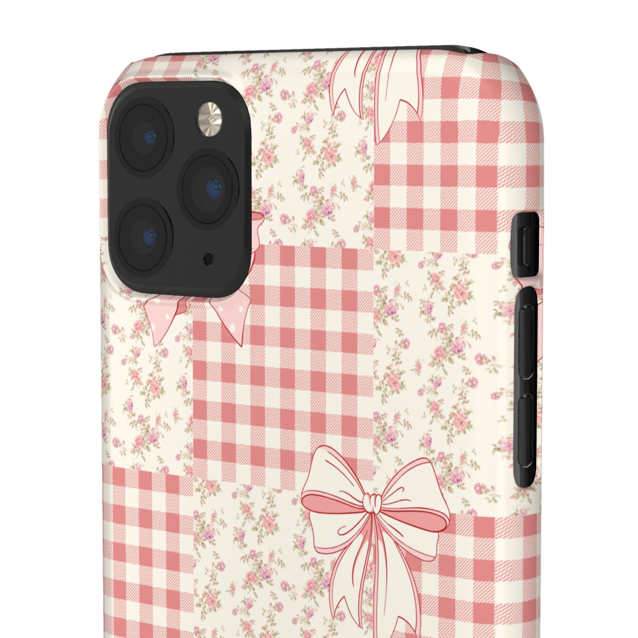Pink Bow Patchwork Case